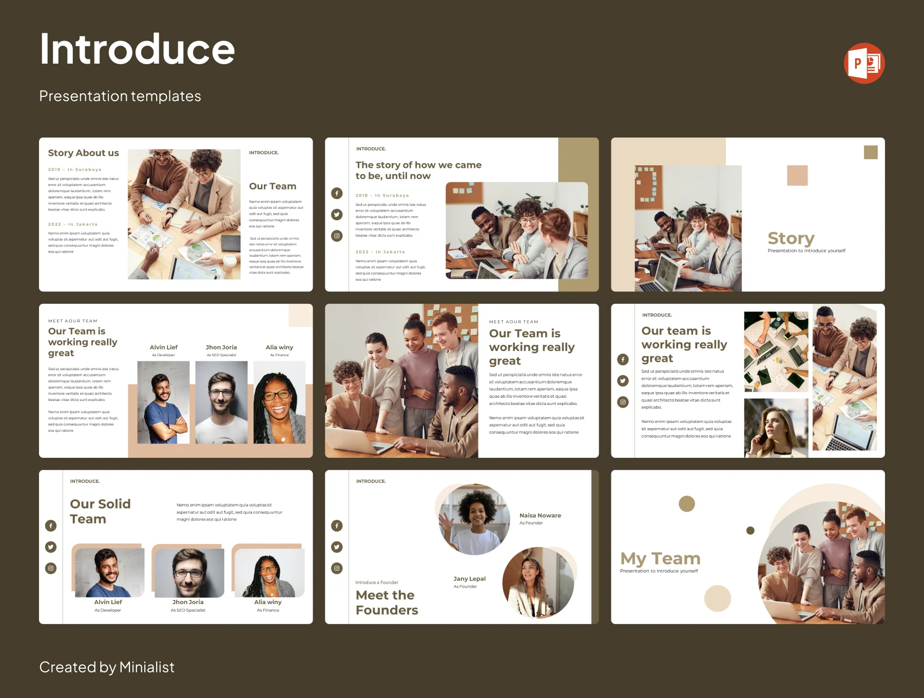 Introduce - PowerPoint template 5