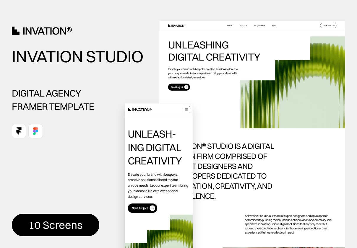 Invation - Digital Agency Framer Template