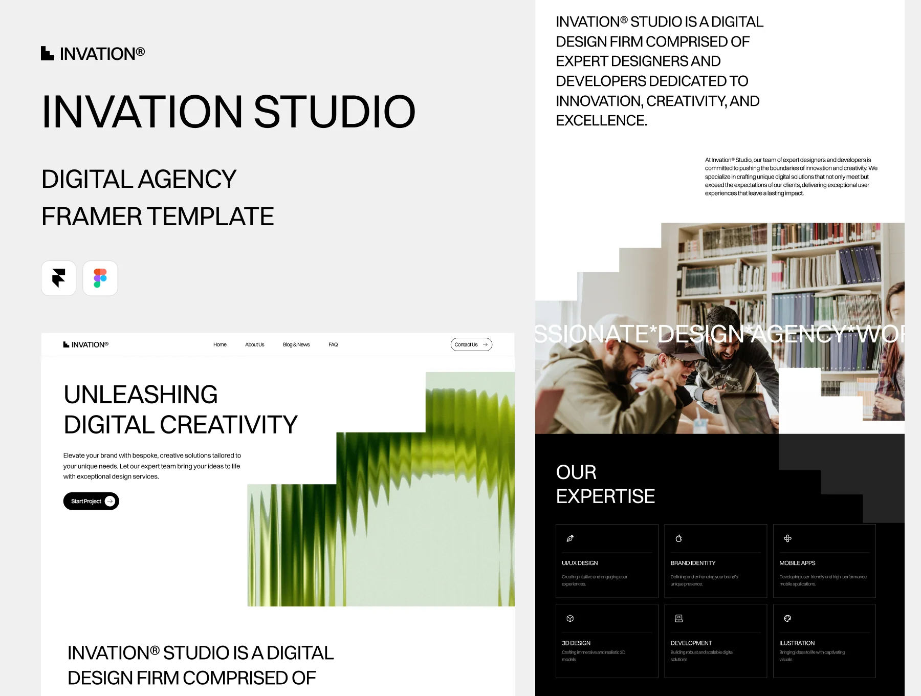 Invation - Digital Agency Framer Template