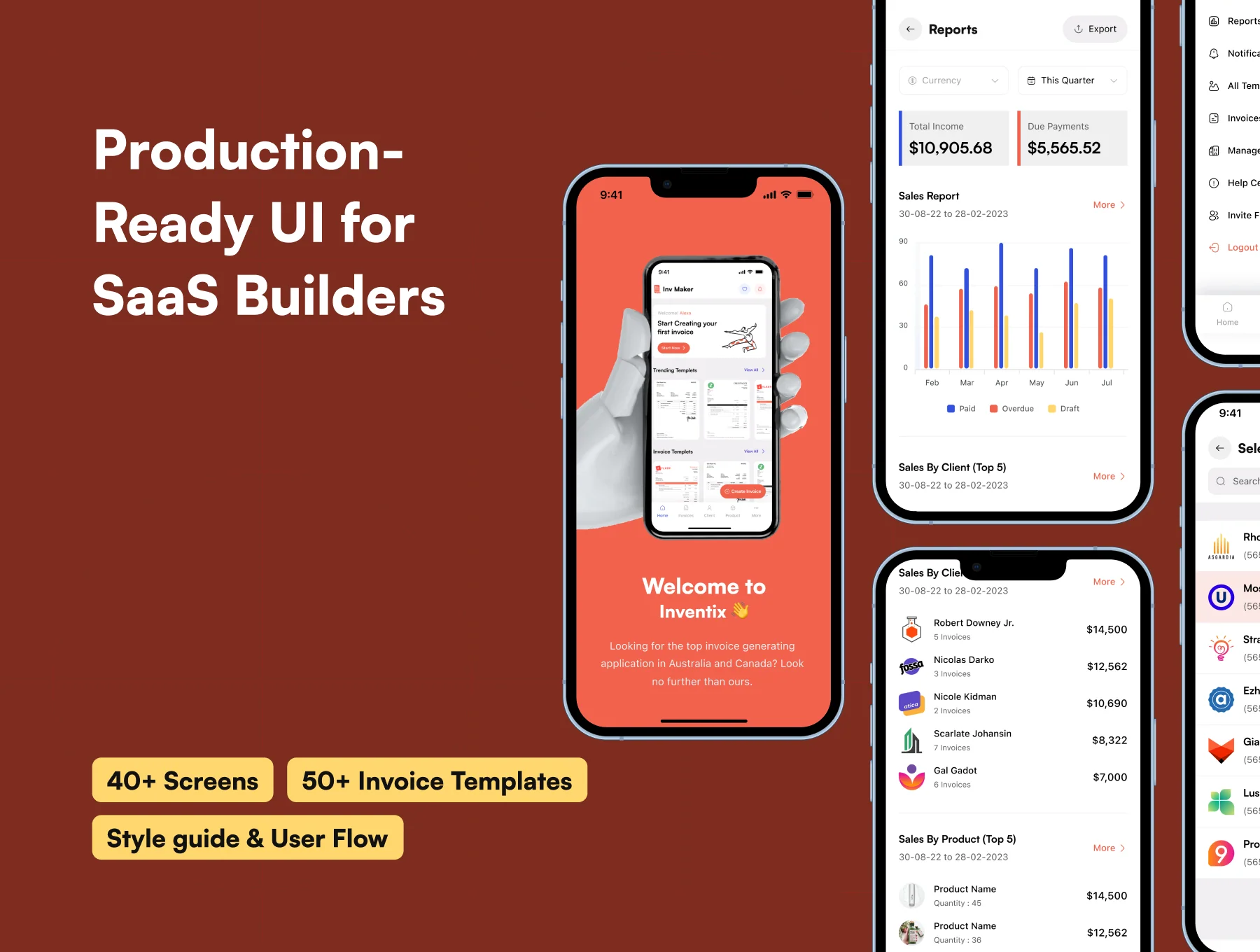 Inventix – Invoice Management Mobile App UI Kit (50+ Screens, 50+ Templates) – Figma 10