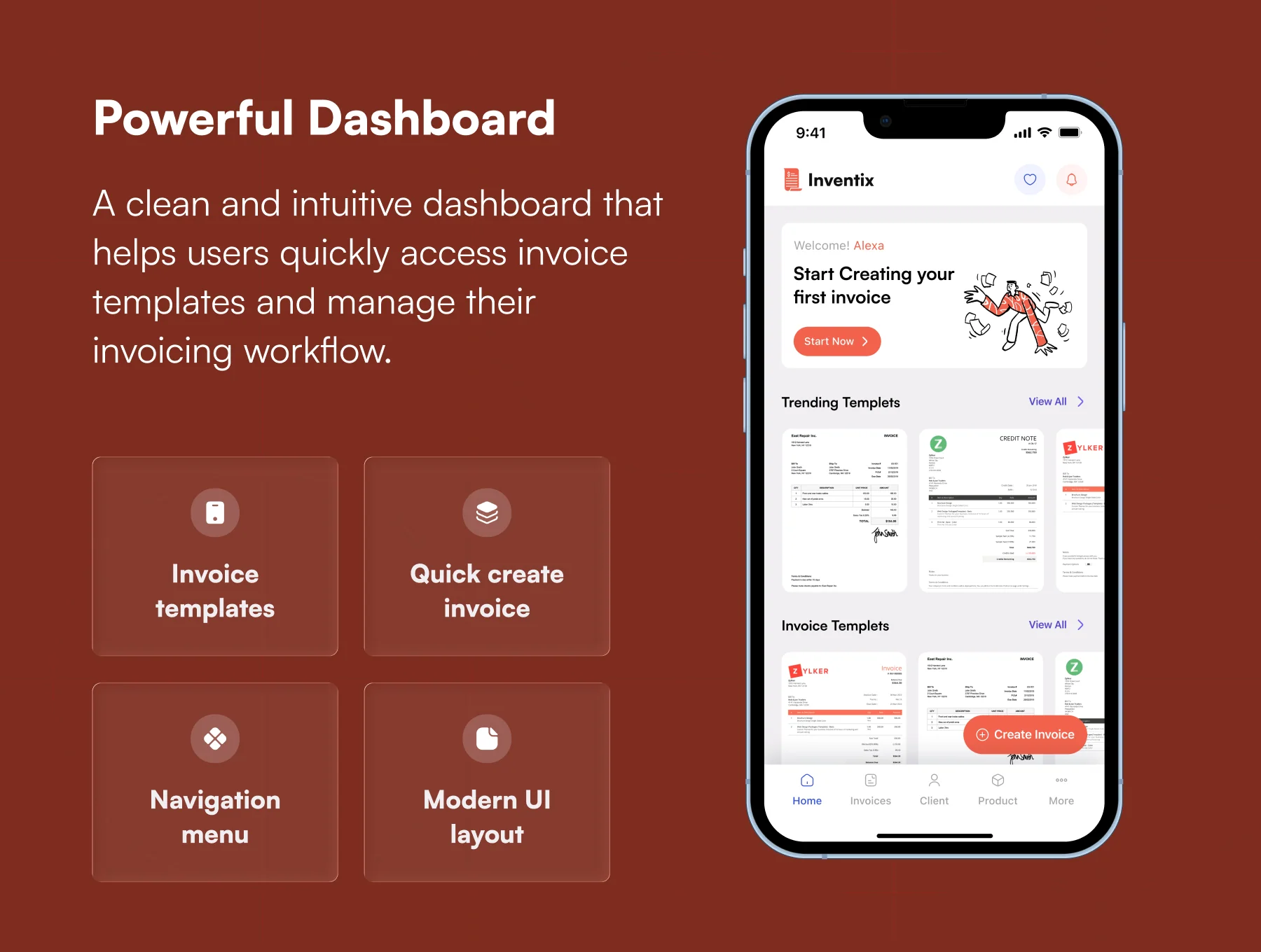 Inventix – Invoice Management Mobile App UI Kit (50+ Screens, 50+ Templates) – Figma 2