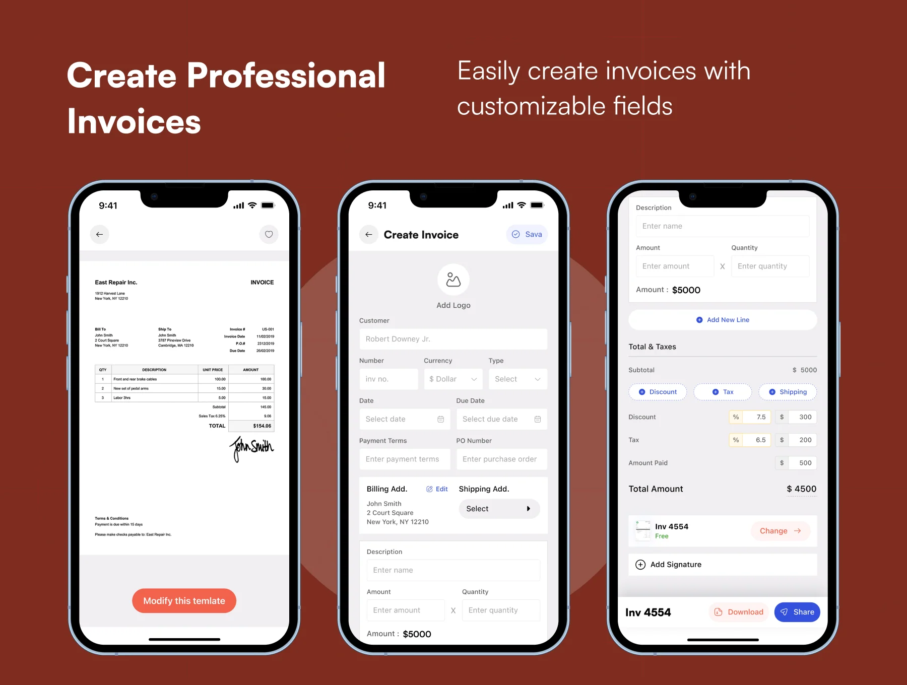Inventix – Invoice Management Mobile App UI Kit (50+ Screens, 50+ Templates) – Figma 3