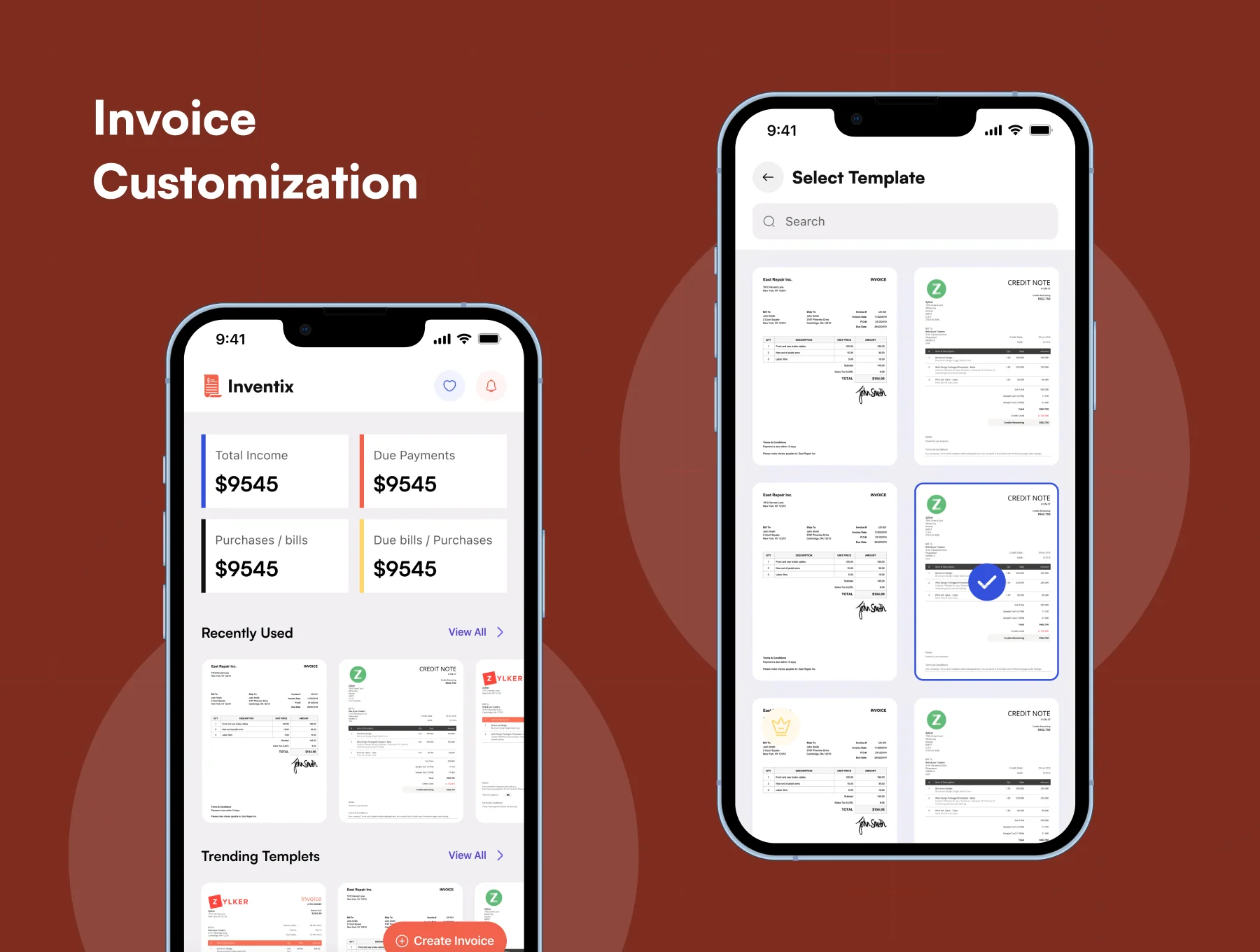 Inventix – Invoice Management Mobile App UI Kit (50+ Screens, 50+ Templates) – Figma 4