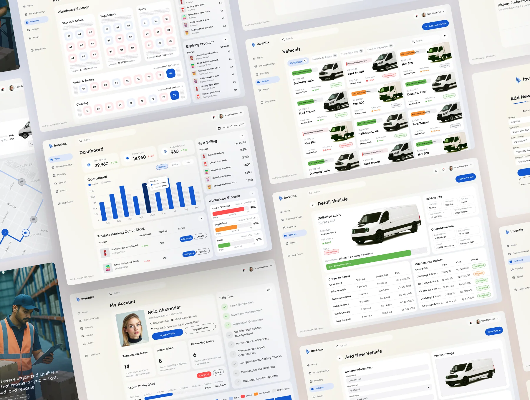 Inventix - SAAS Warehouse Management Dashboard Kit 9