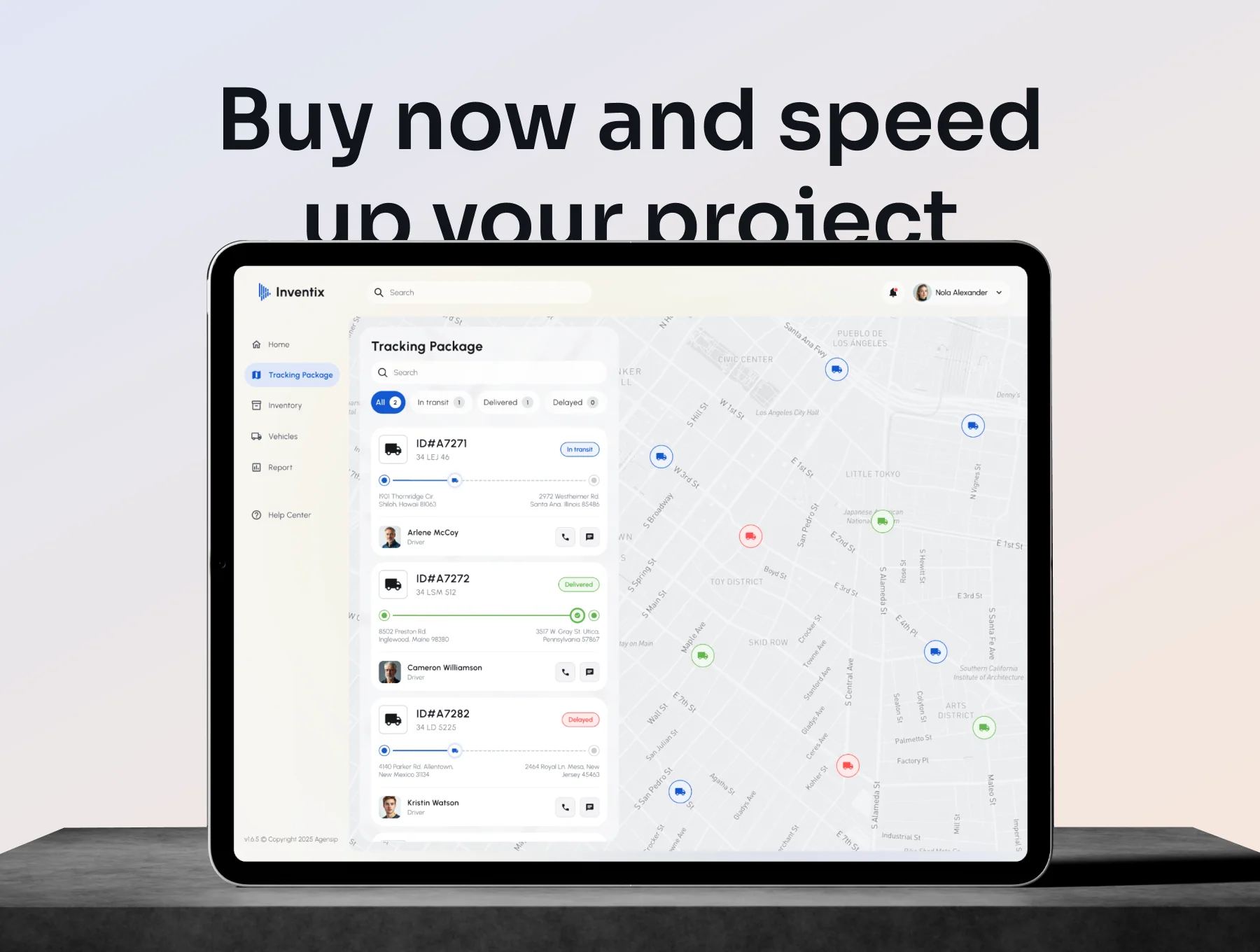 Inventix - SAAS Warehouse Management Dashboard Kit 10