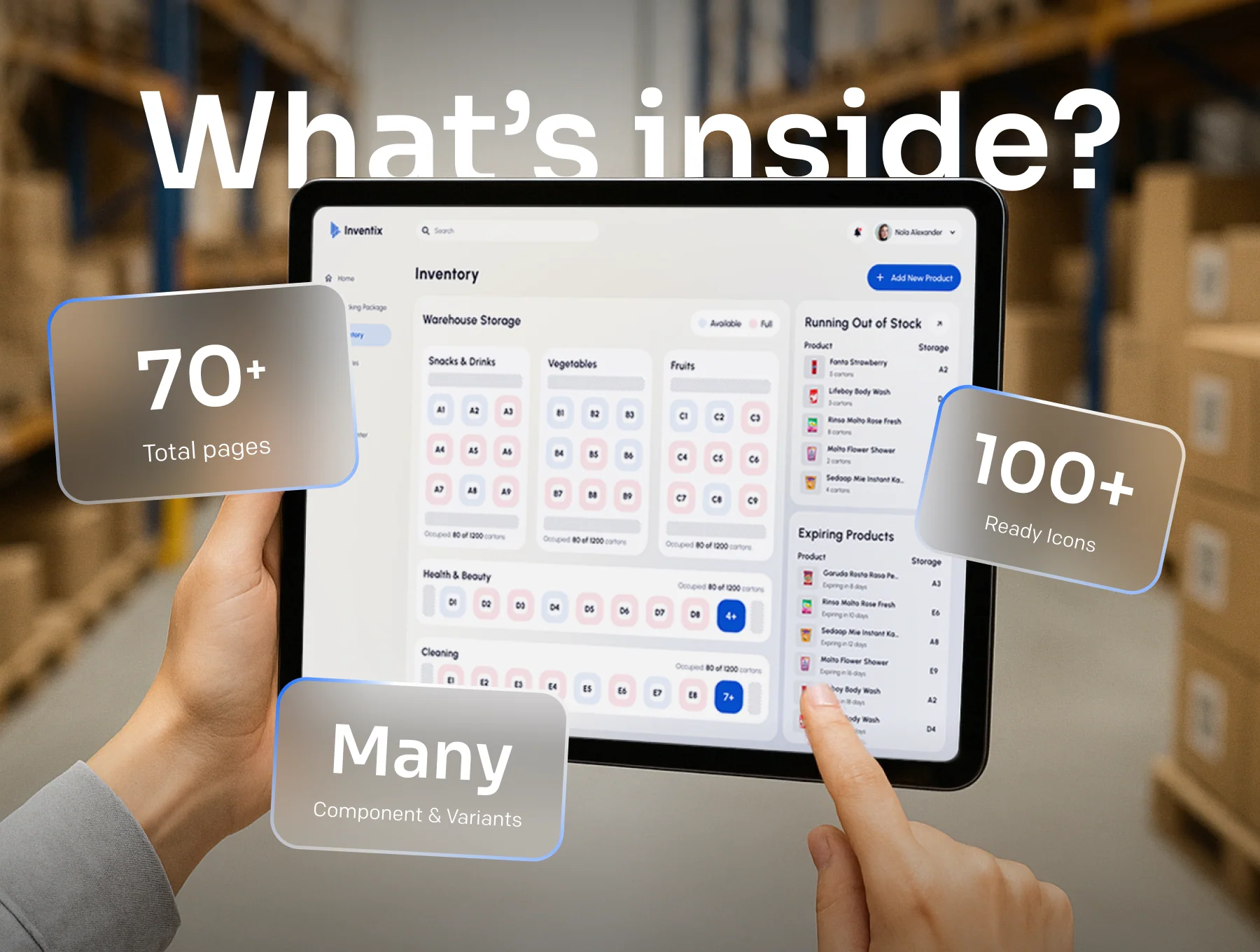 Inventix - SAAS Warehouse Management Dashboard Kit 4