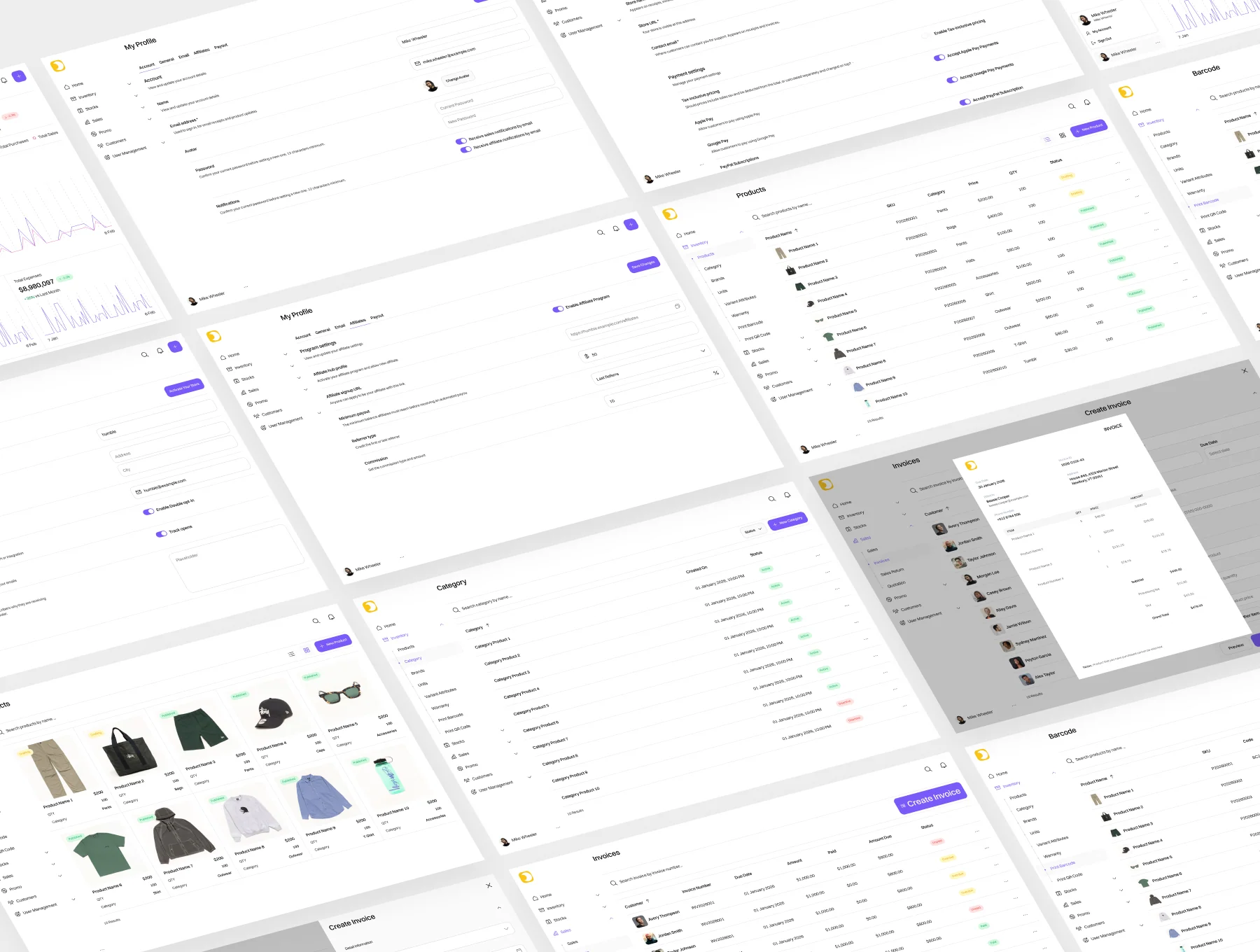 Inventor Inventory Management UI Kit 3