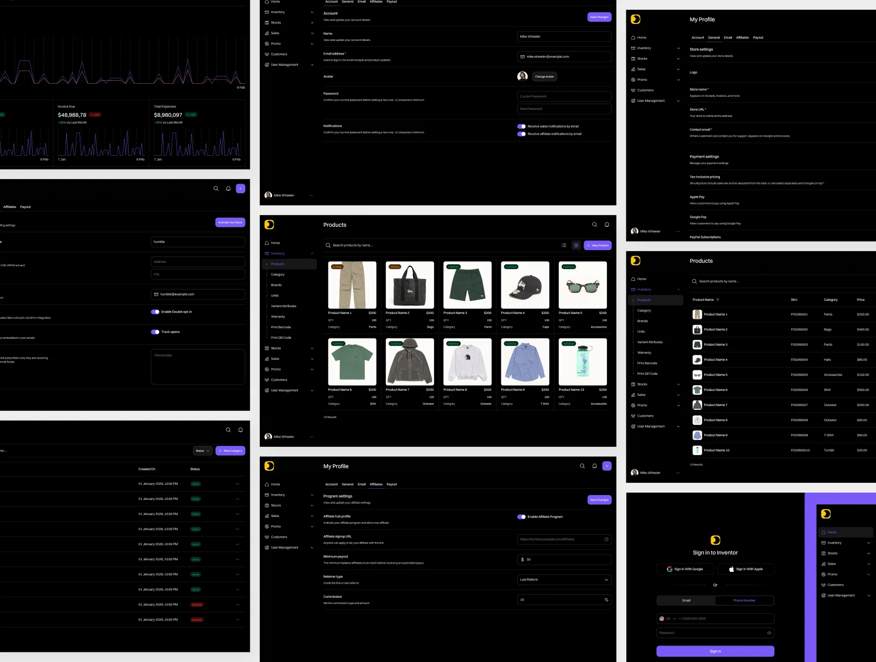 Inventor Inventory Management UI Kit 4