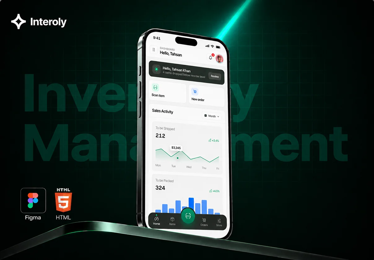 Inventory Management Mobile App Design