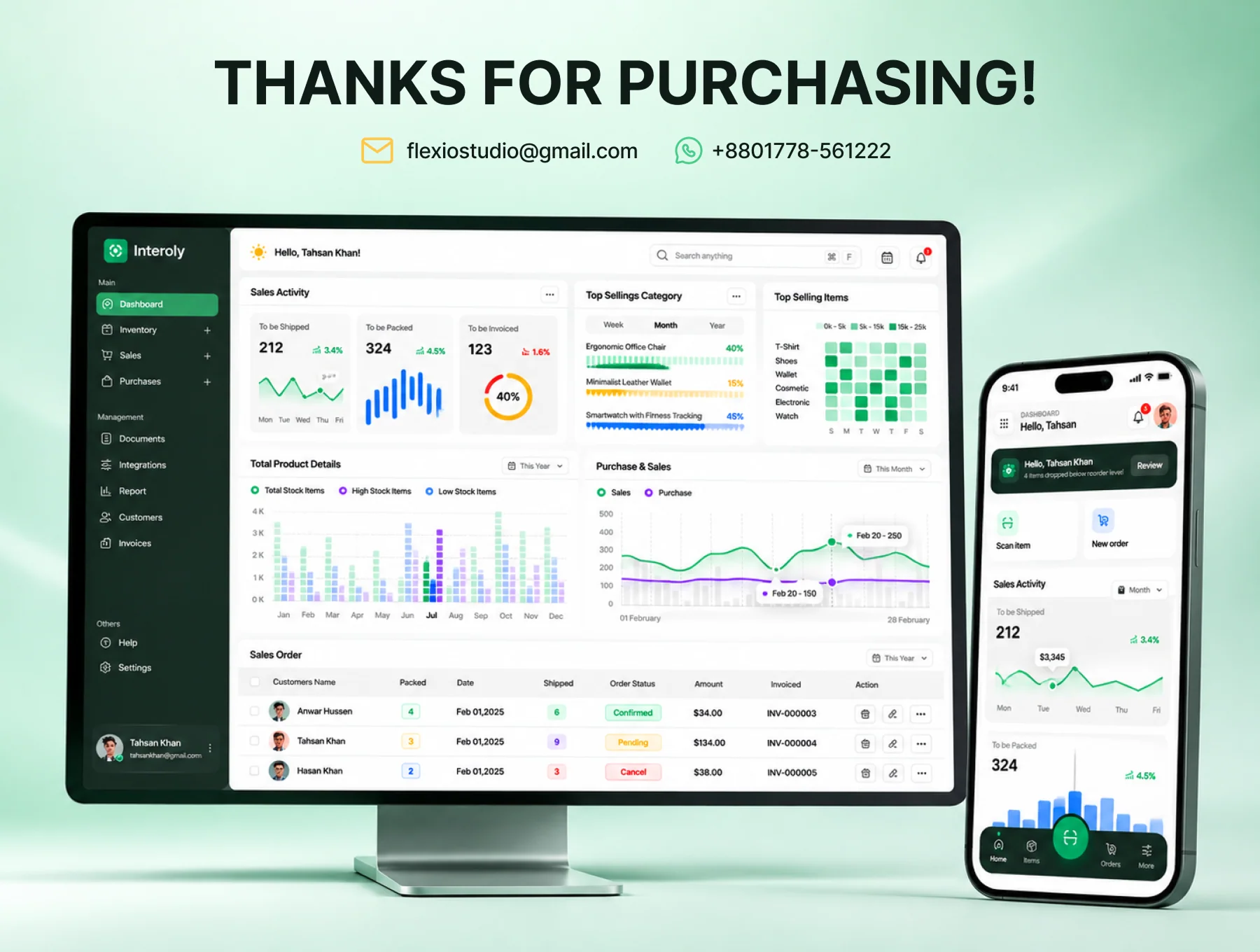 Inventory Management Web & Mobile App UI Kit 8