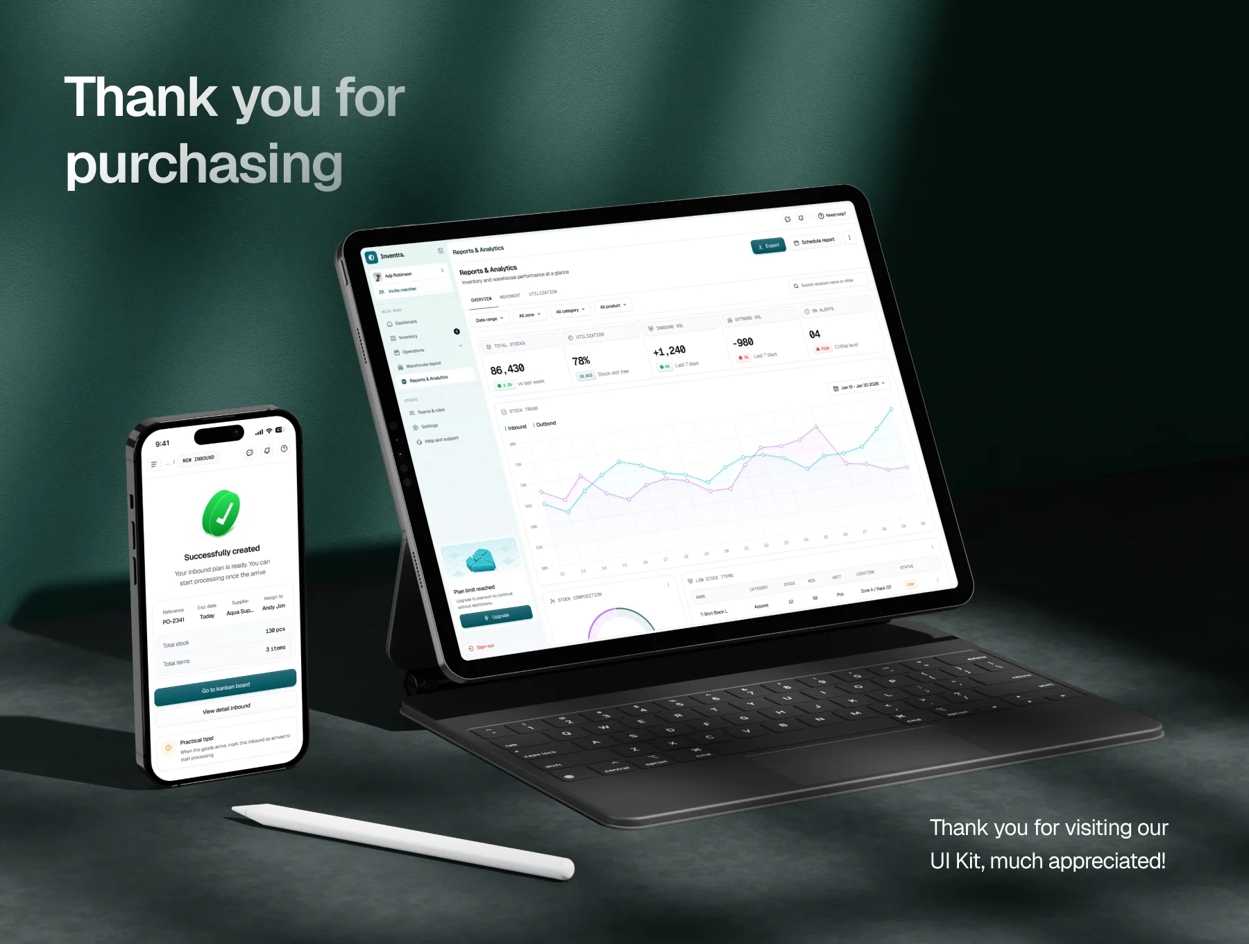 Inventra - Warehouse Dashboard UI Kit. 7