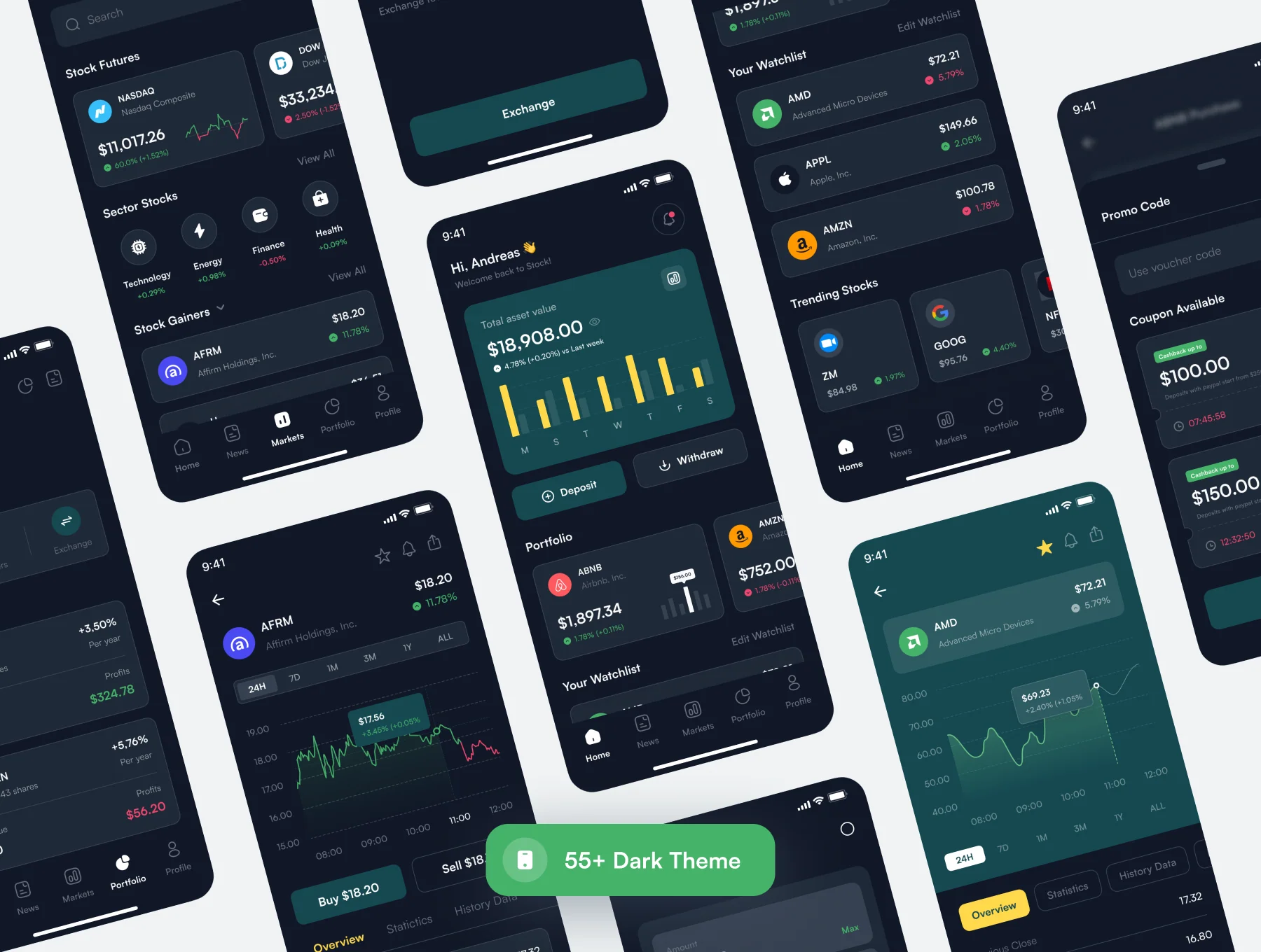 Invester - Stock Investment App UI Kit 6