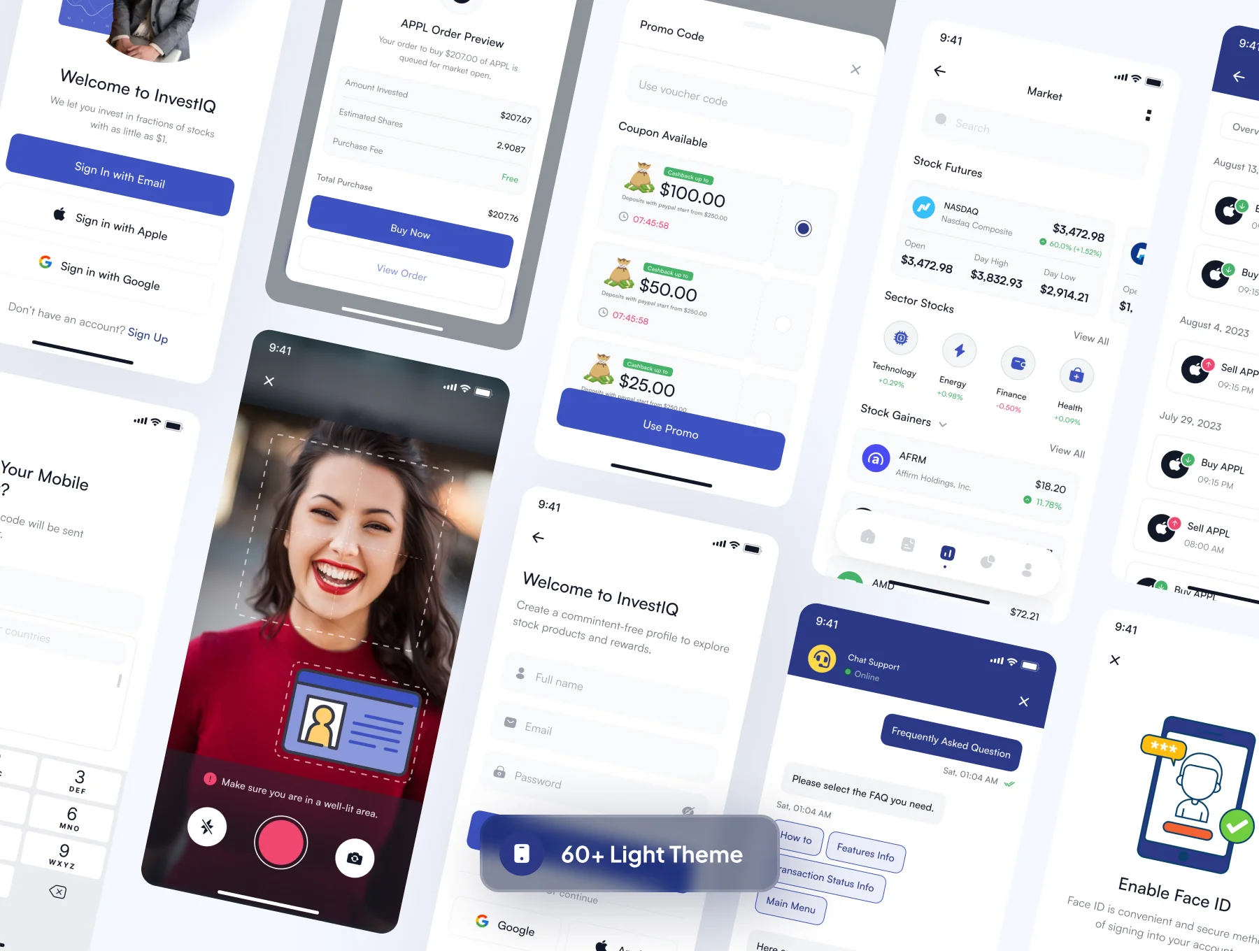InvestIQ -  Investment & Stock Mobile App UI Kit 5