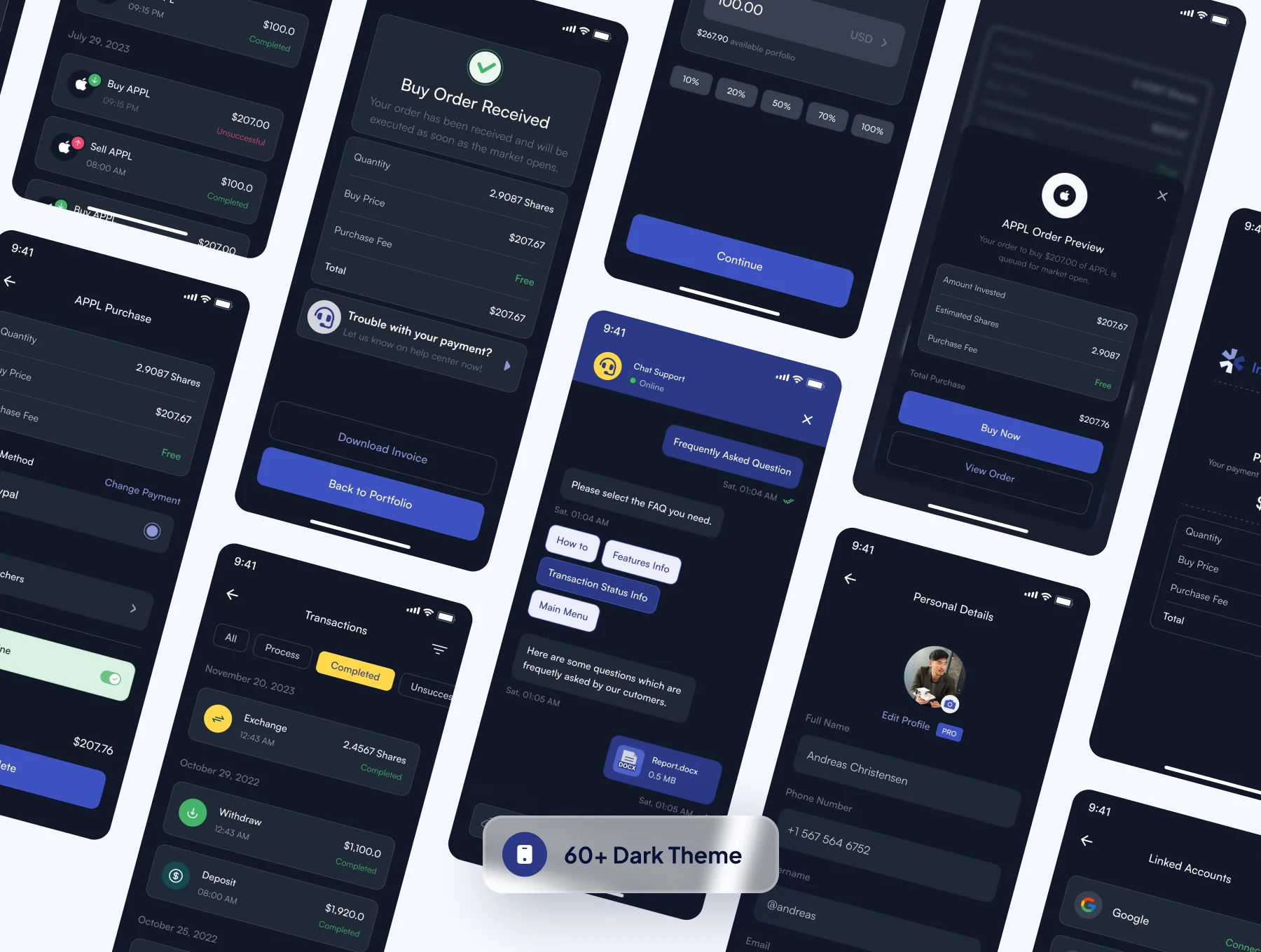 InvestIQ -  Investment & Stock Mobile App UI Kit 6