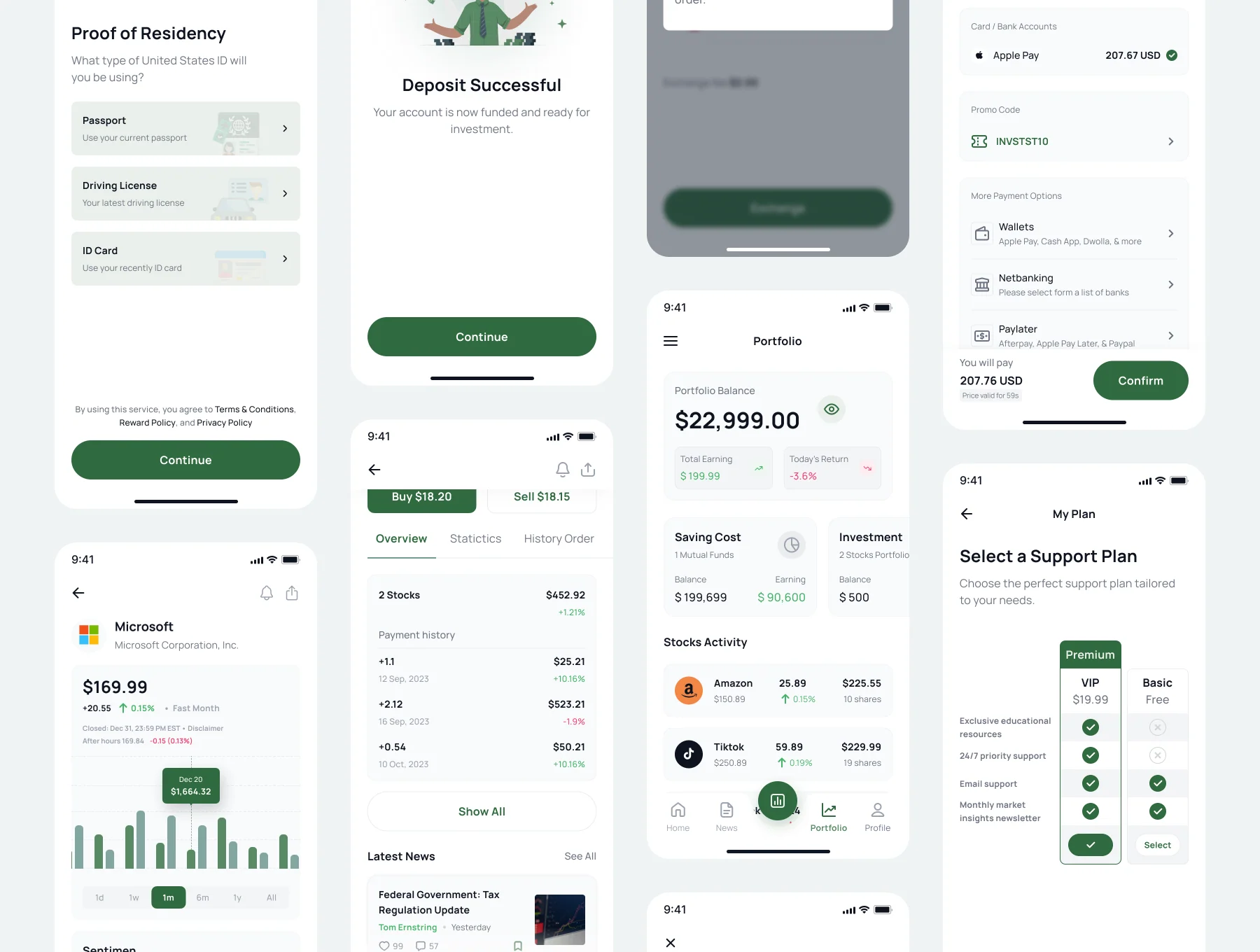 Investist - Stock Investment App UI Kit 2
