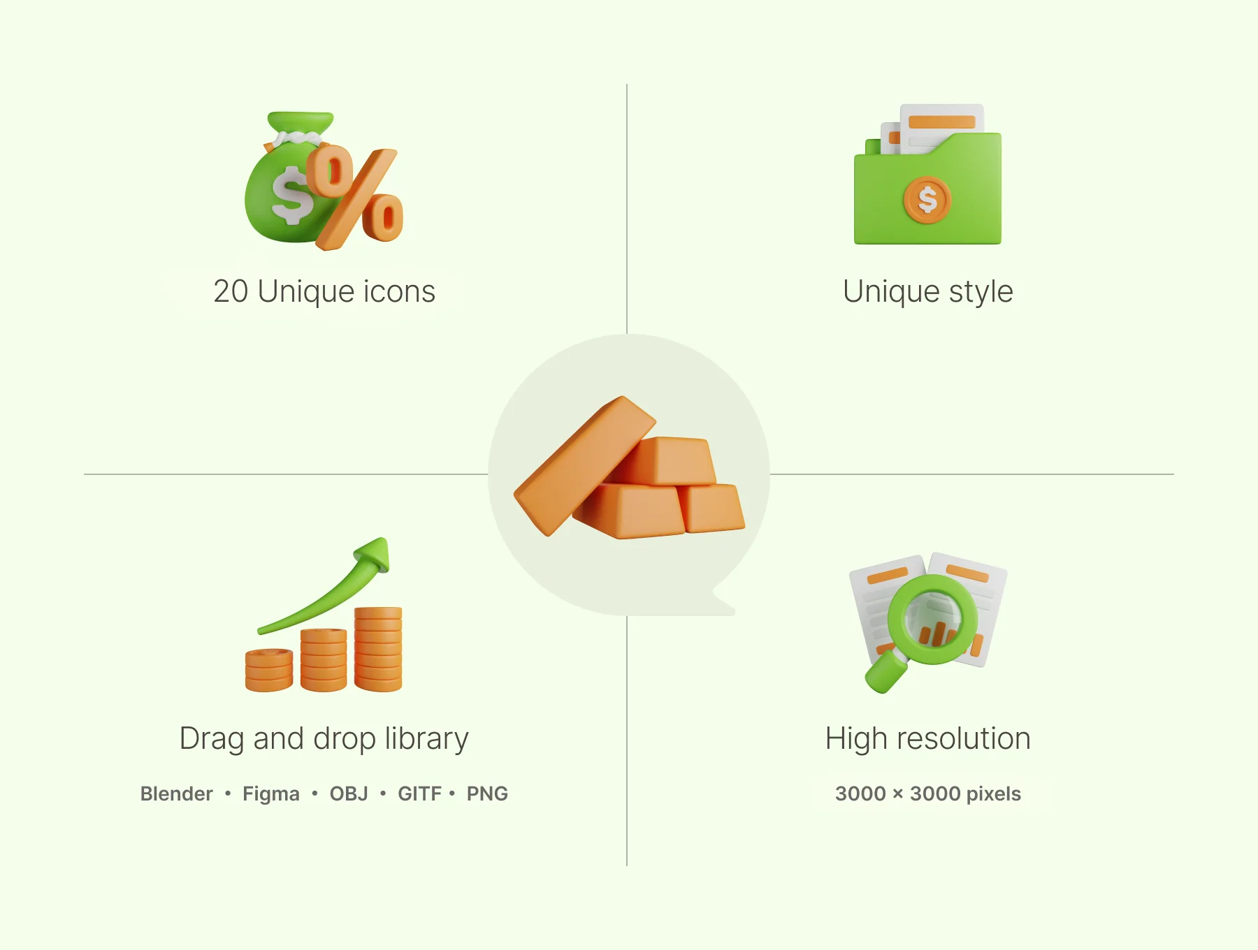 Investment 3D Icons 2