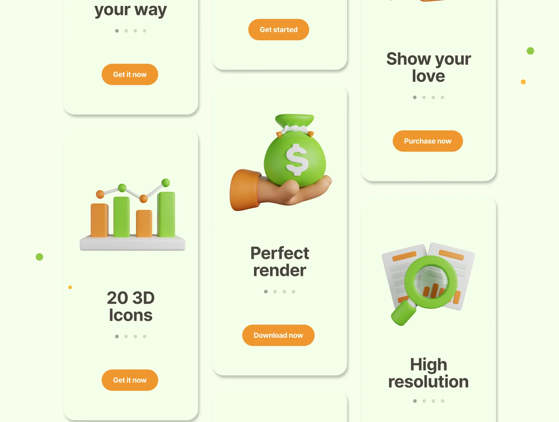 Investment 3D Icons 3