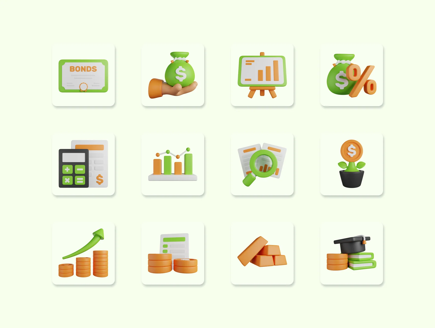 Investment 3D Icons 5