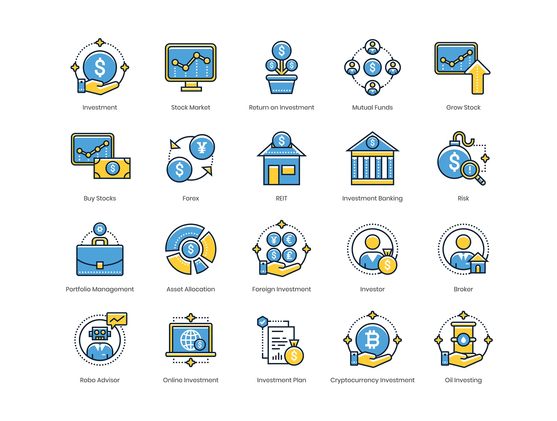 55 Investing Icons | Kinetic Series 2