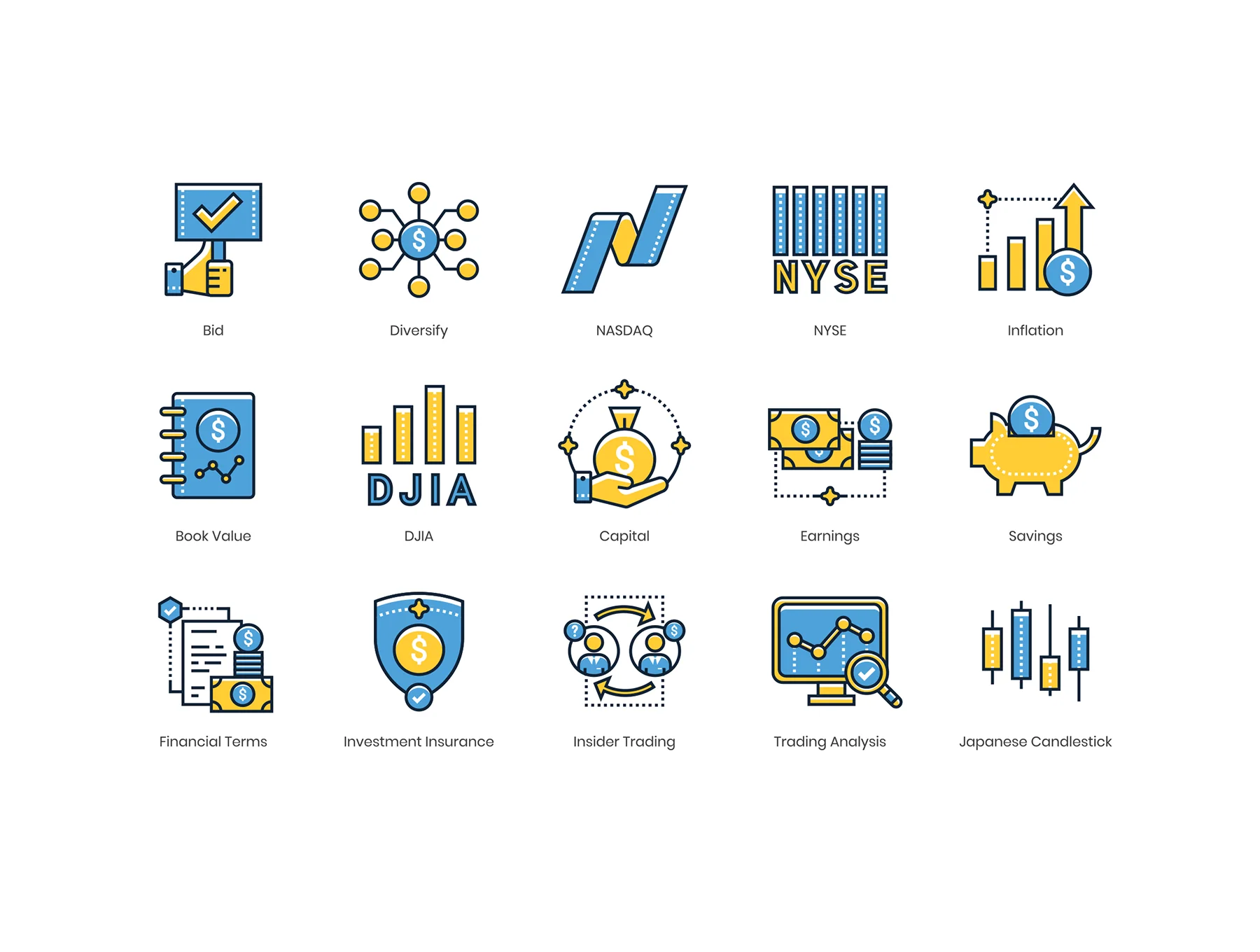 55 Investing Icons | Kinetic Series 4