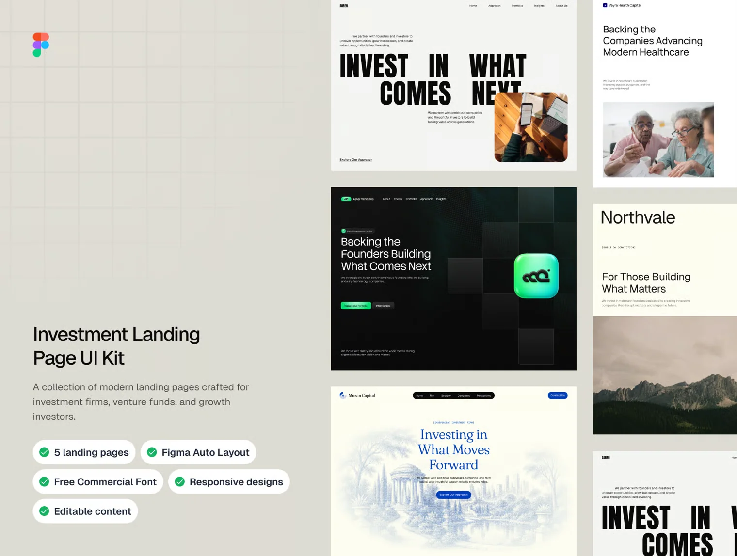 Investment Landing Page UI Kit