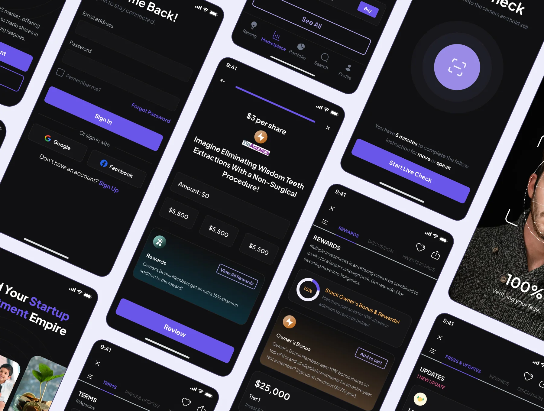Investment Mobile App UI