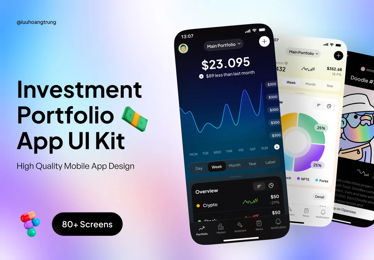 Investment Portfolio App UI Kit