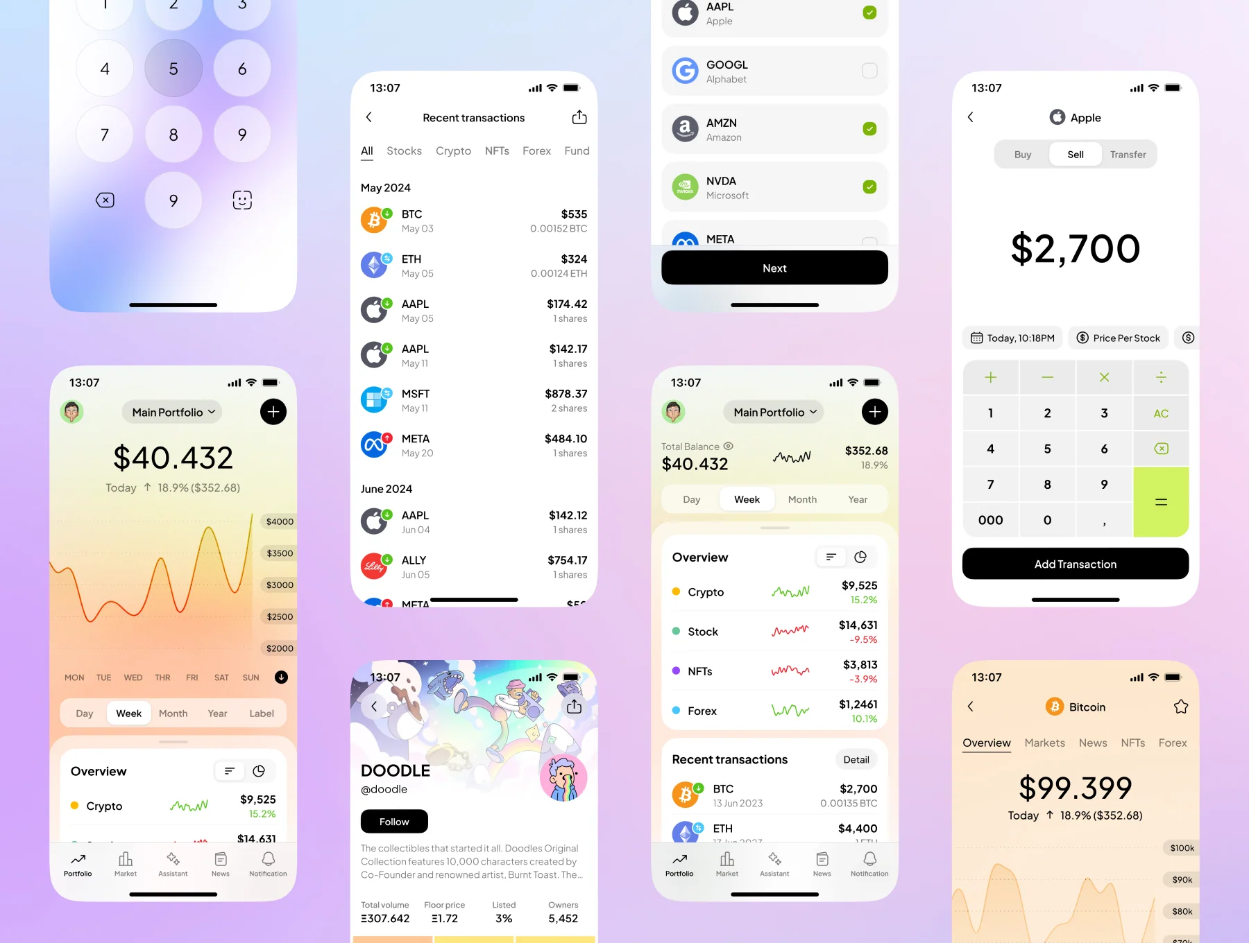 Investment Portfolio App UI Kit 5