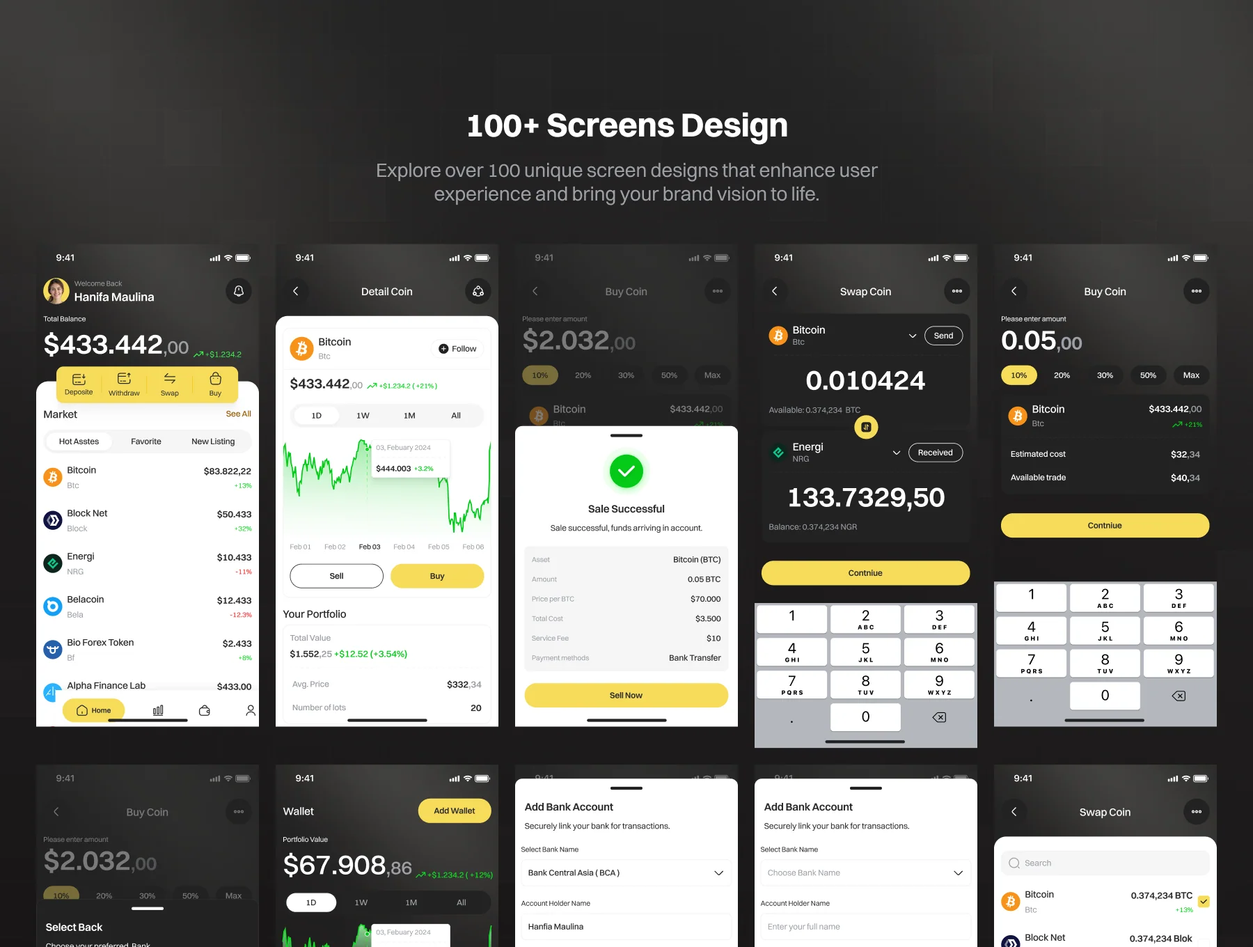 Investo - Crypto Currency App UI Kit 4