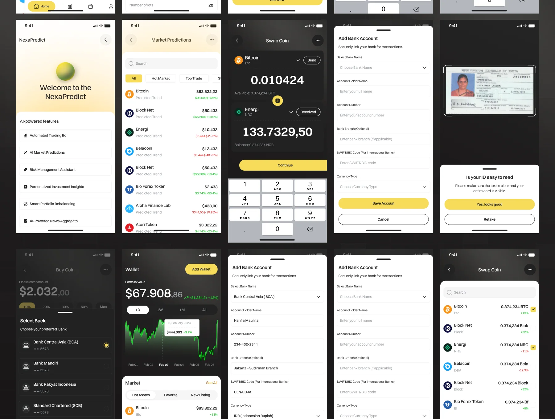 Investo - Crypto Currency App UI Kit 6