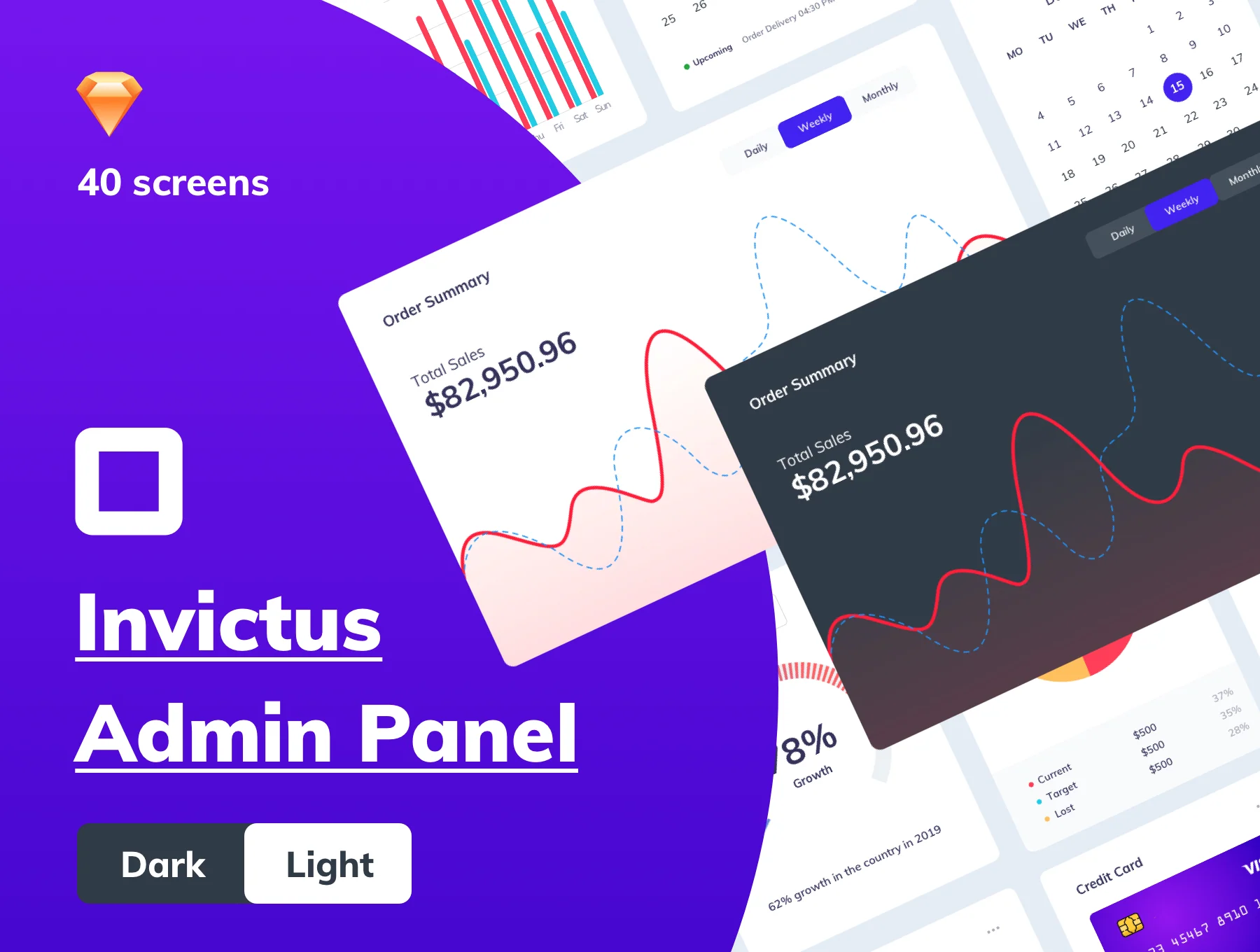 Invictus - Dashboard Admin Panel UI kit (Light and Dark)