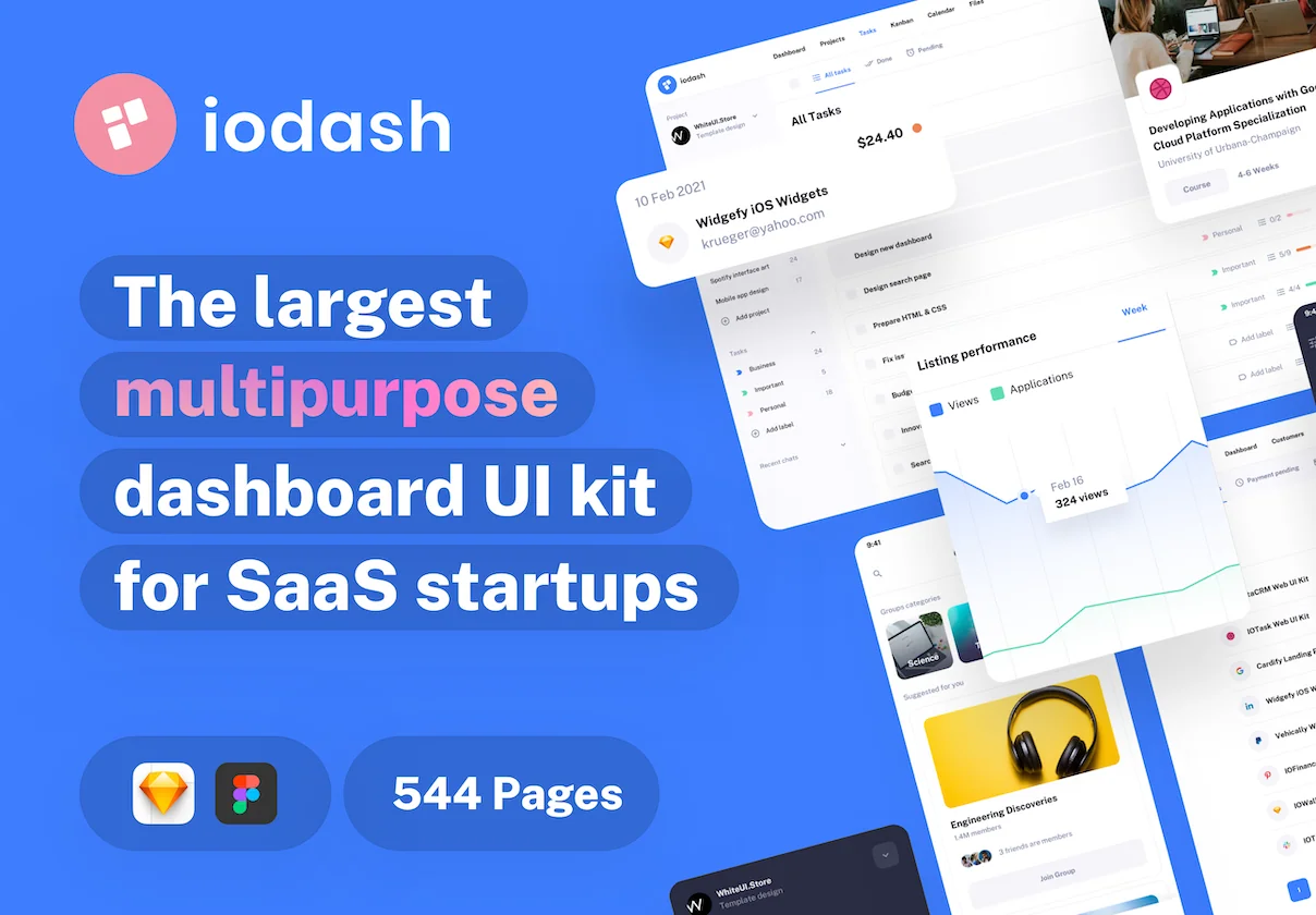 IODash - Multipurpose Dashboard UI Kit