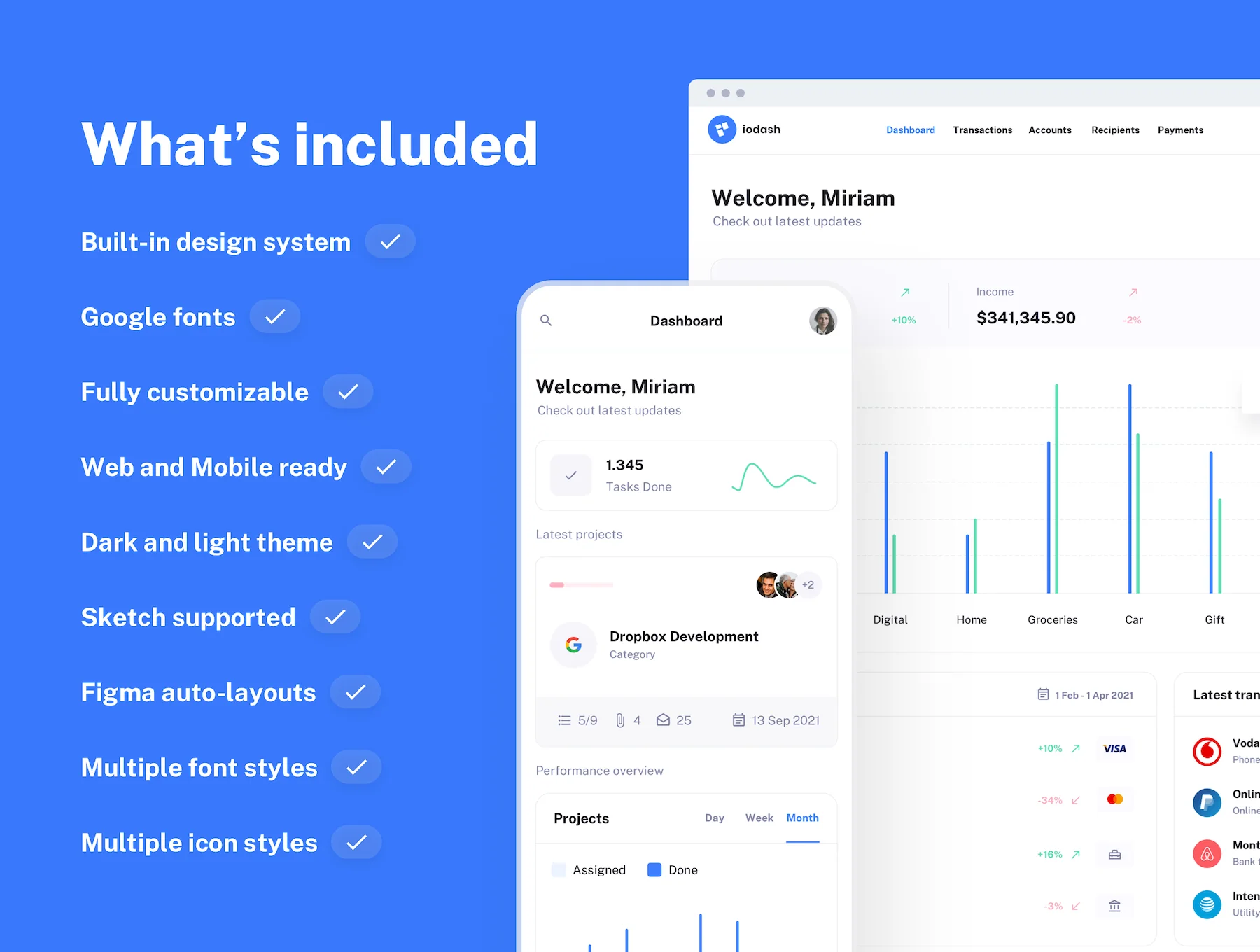 IODash - Multipurpose Dashboard UI Kit 10
