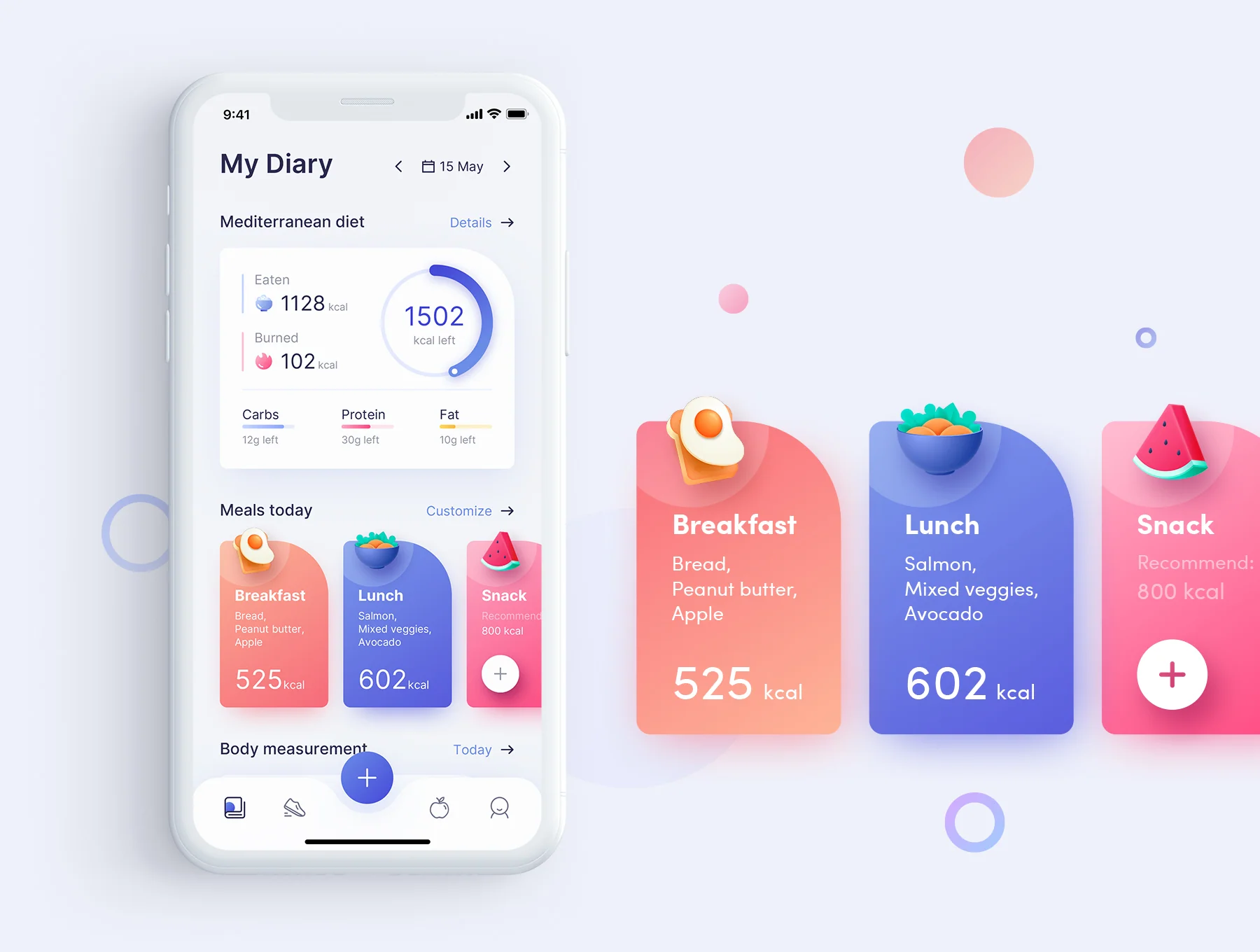ioFit - Diet & Training App UI Kit 3