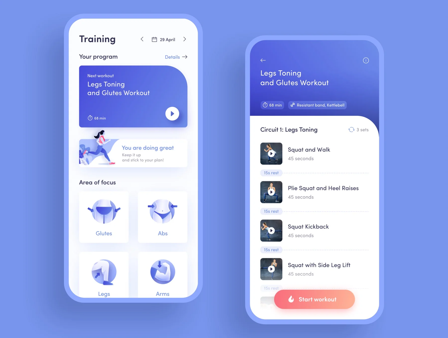 ioFit - Diet & Training App UI Kit 5
