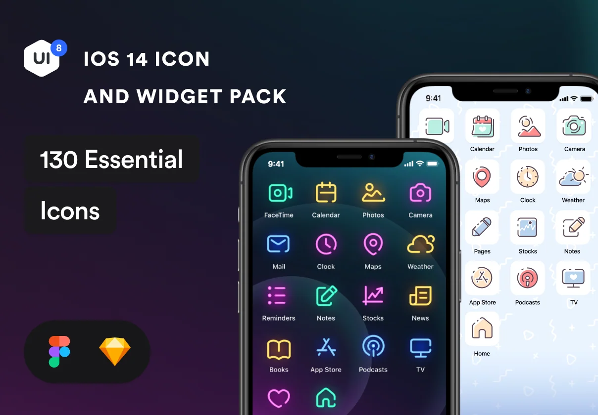 iOS 14 Icons and Widget Pack