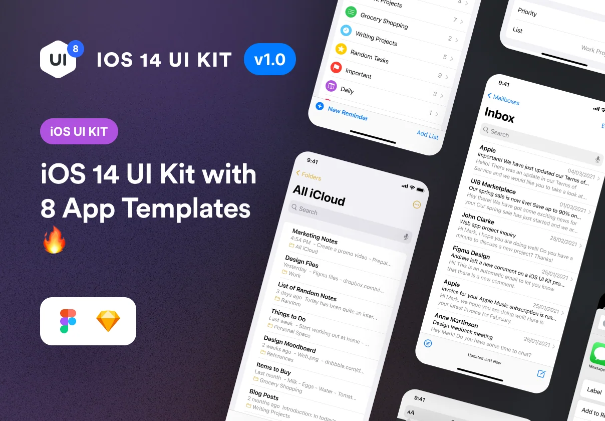 iOS 14 UI Kit