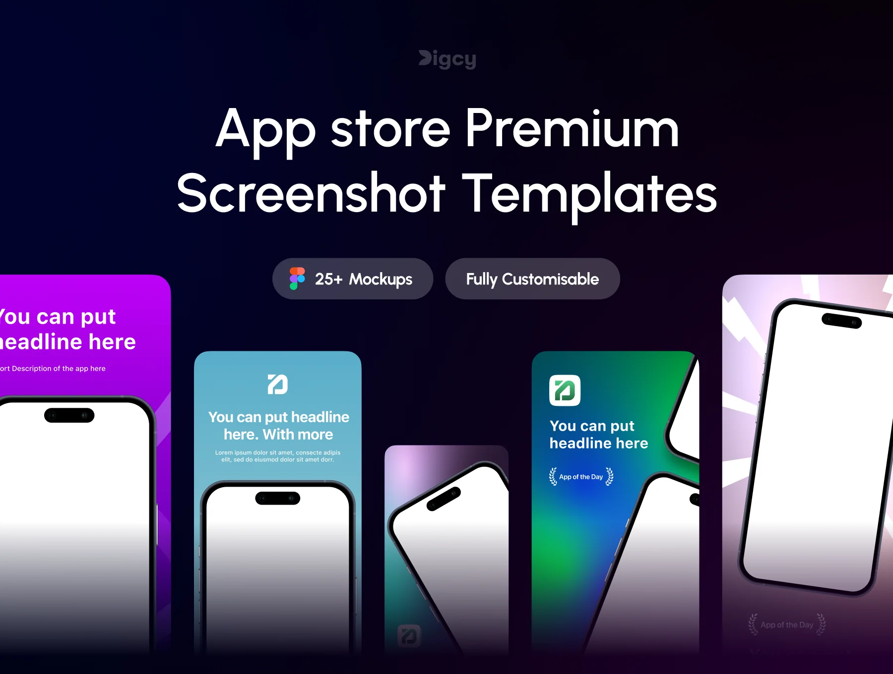 iOS App Store Screenshot Kit – 20+ Templates