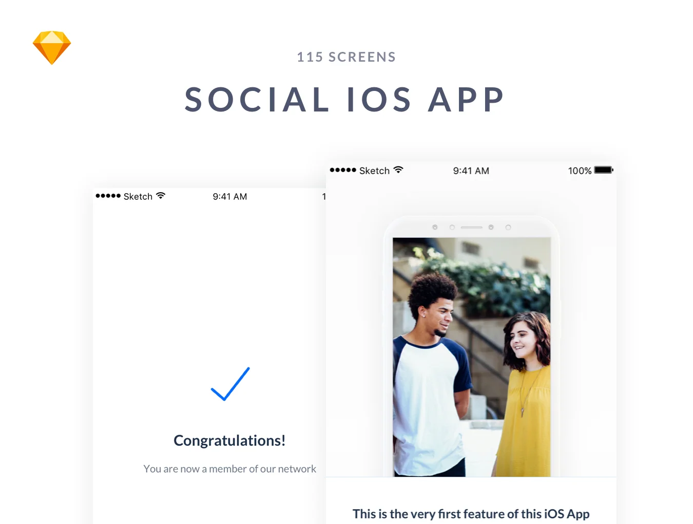 iOS Social Media UI Kit