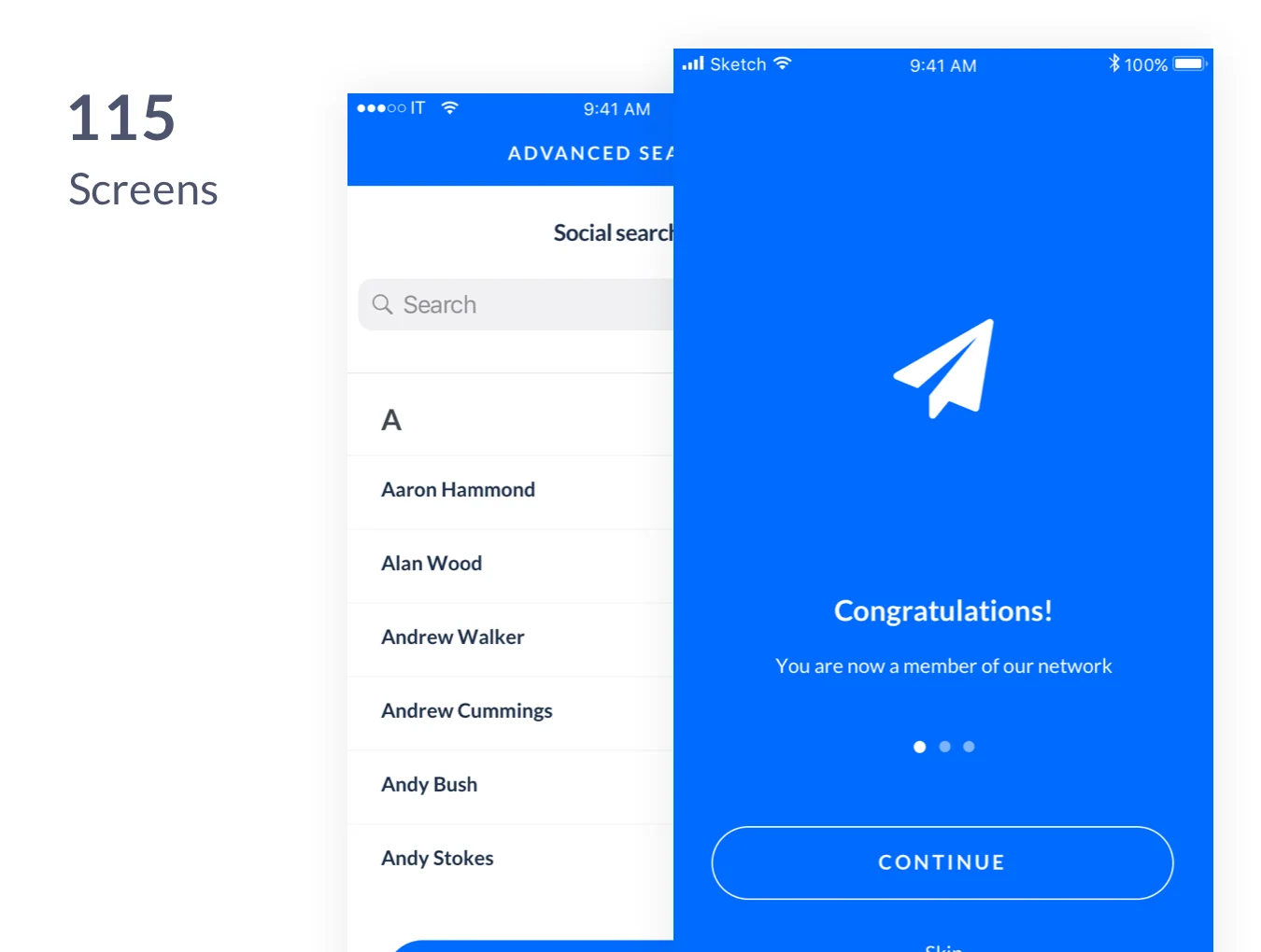 iOS Social Media UI Kit 4
