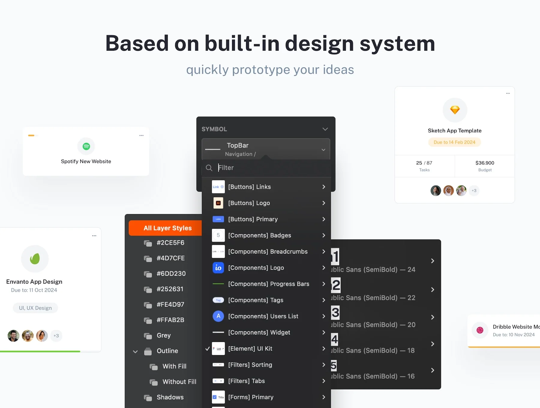 IOTask - web UI kit for project management apps 3