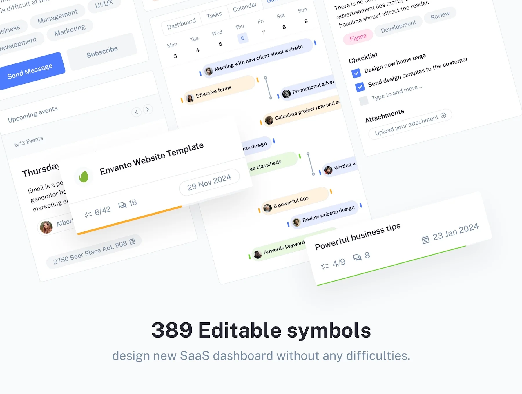 IOTask - web UI kit for project management apps 6