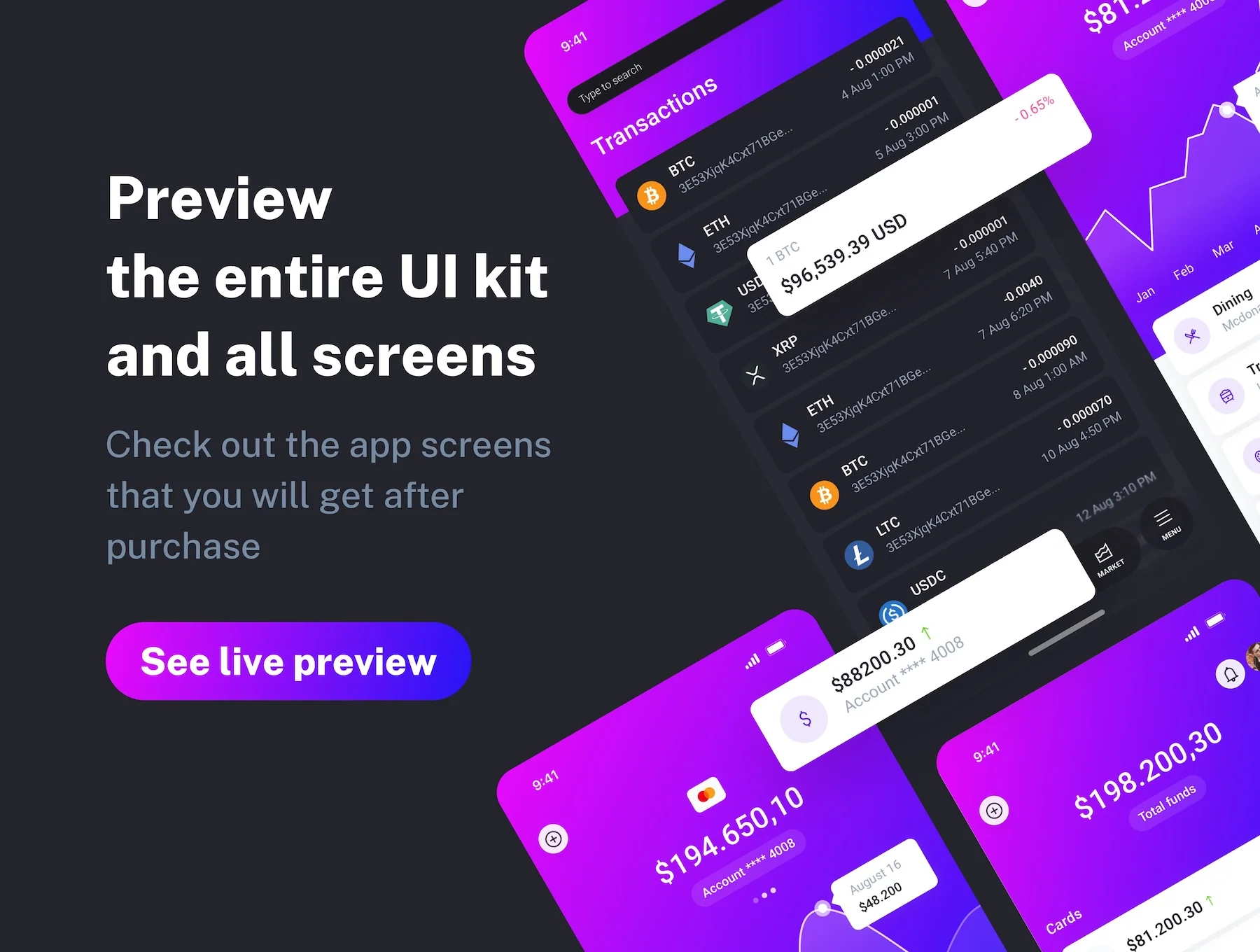 IOWallet Mobile FinTech UI Kit 10