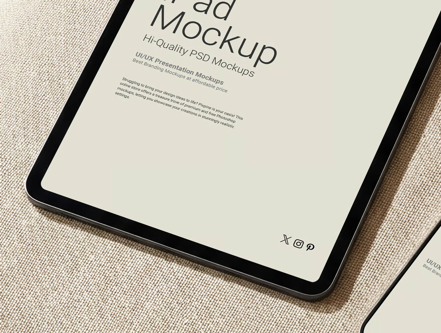 iPad and iPhone on Couch Mockup 4