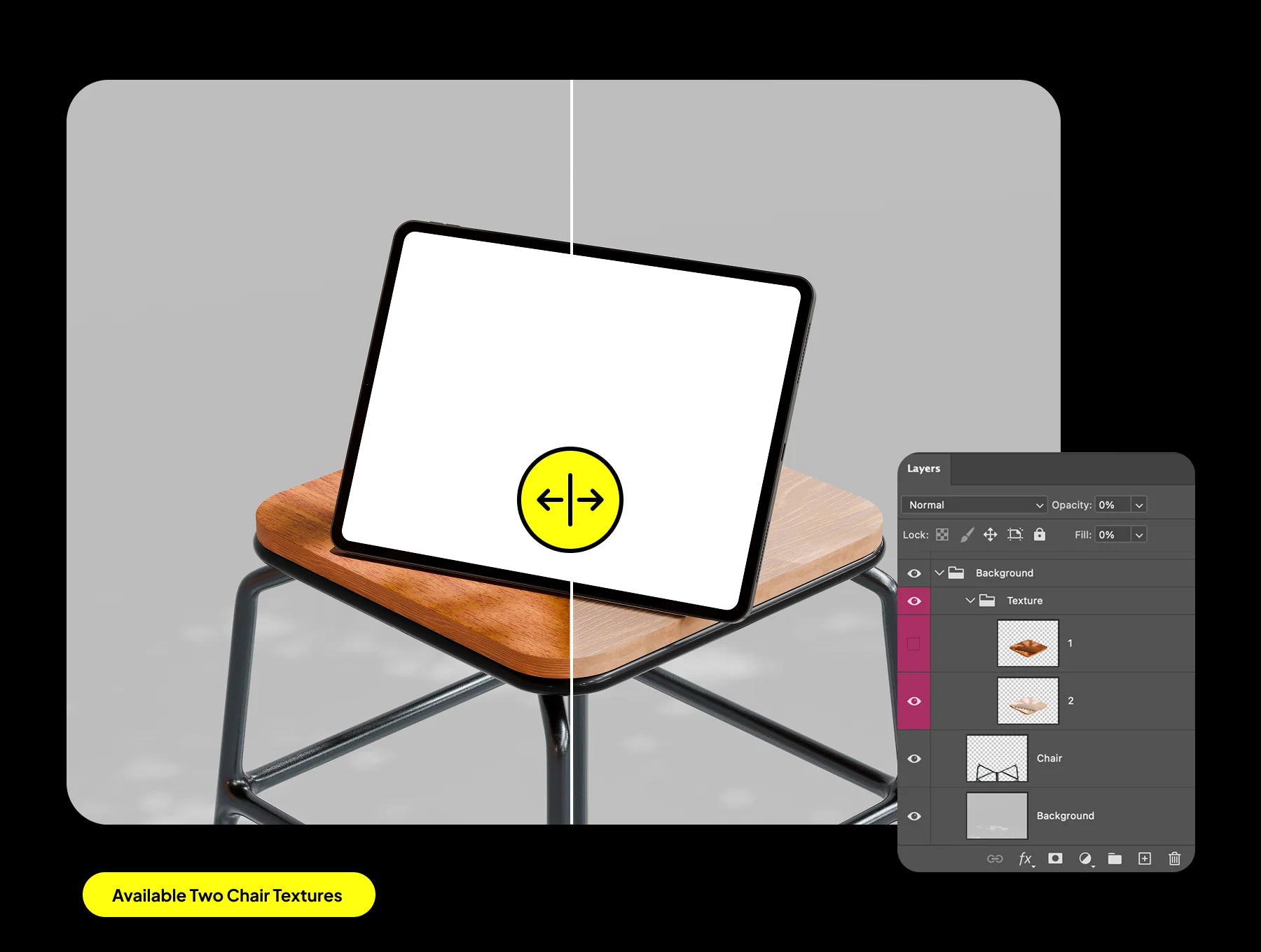 iPad in The Chair Mockups 3