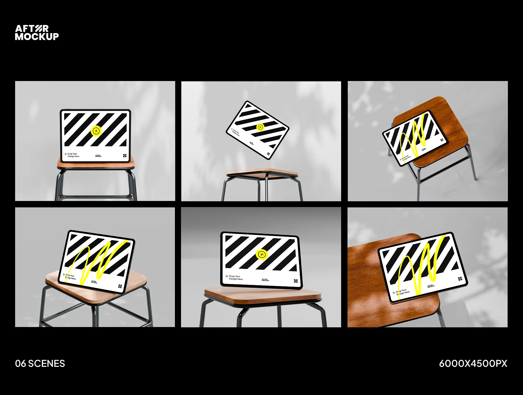 iPad in The Chair Mockups 4