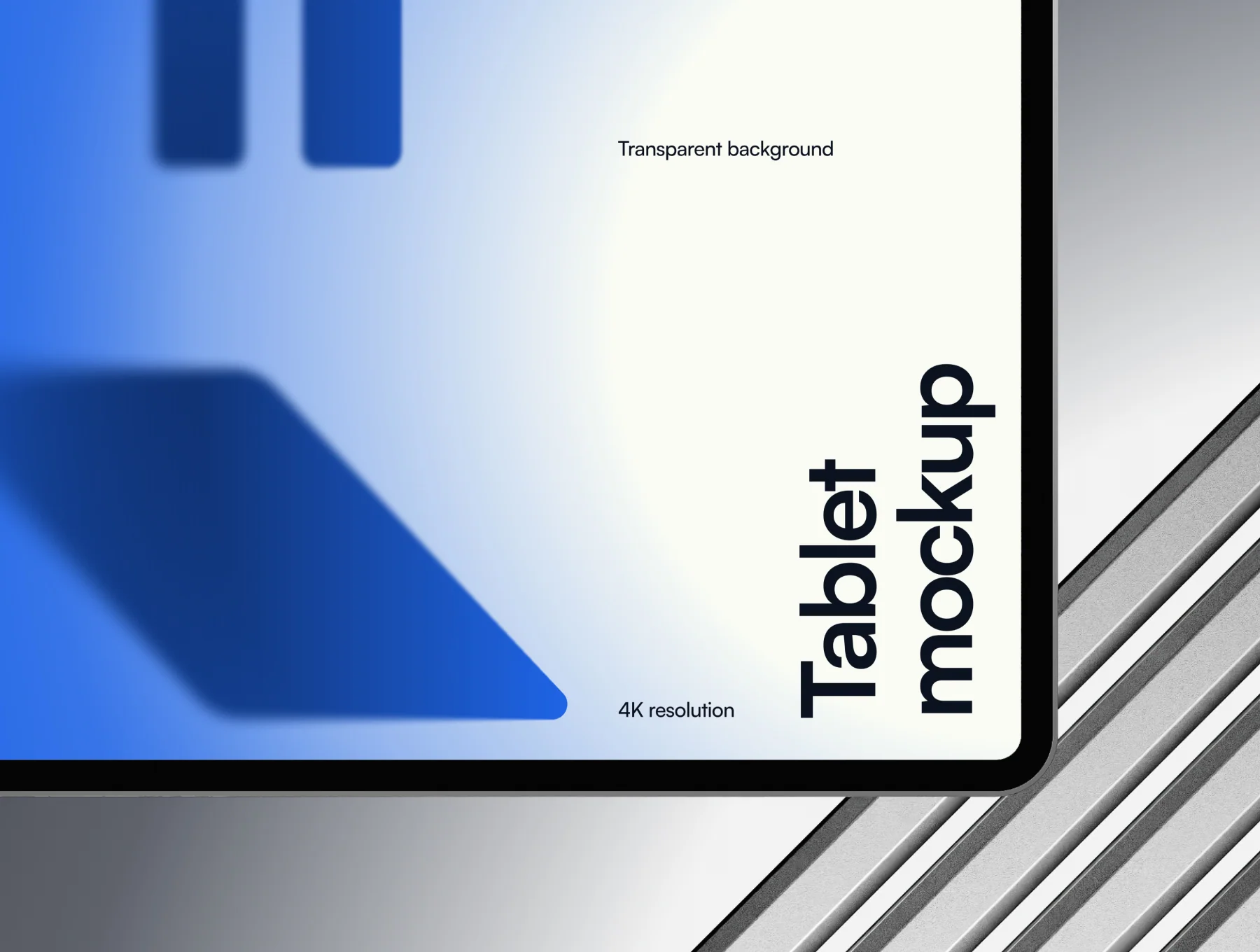 Tablet Mockup — Metal Scene 2