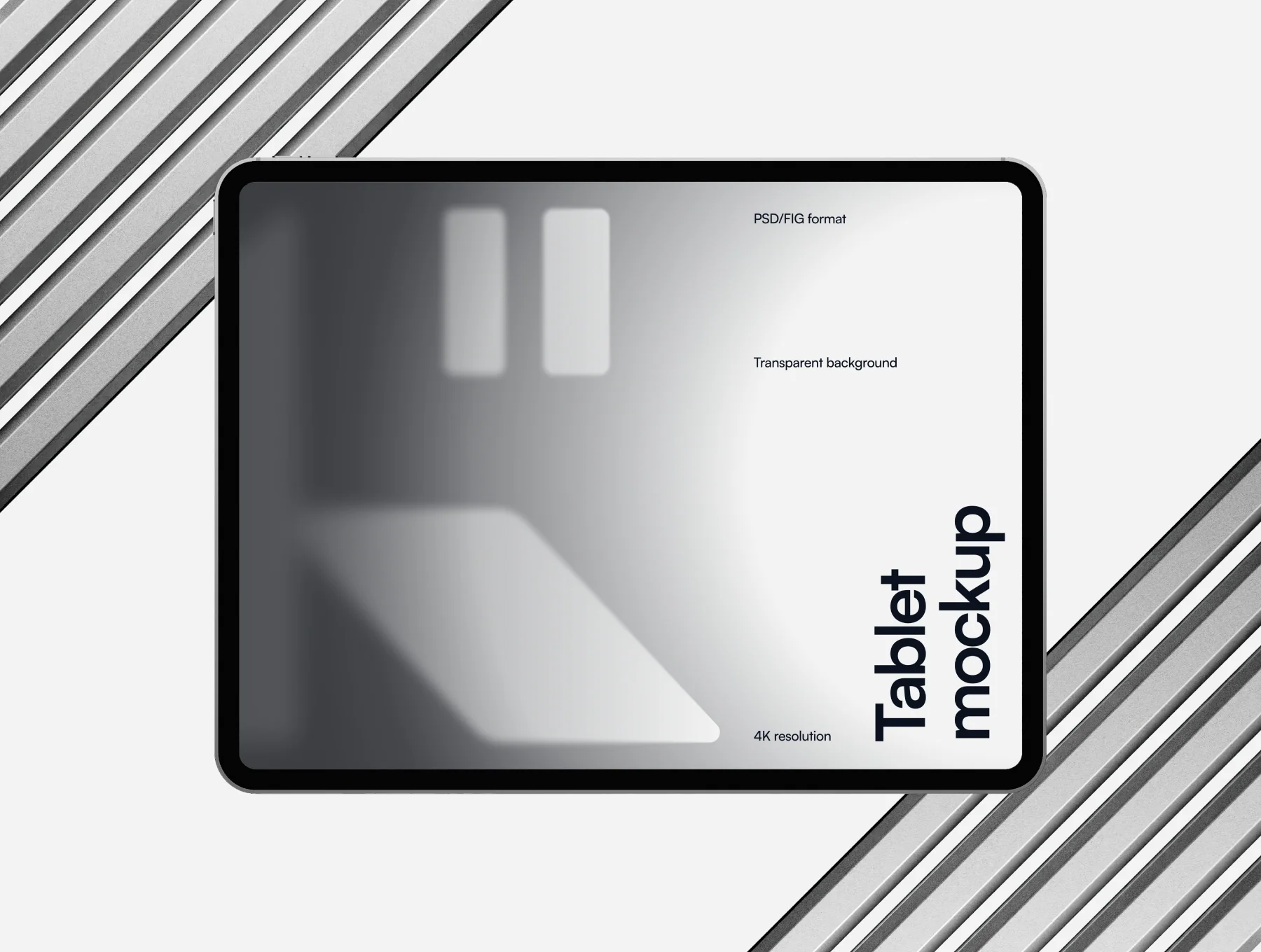 Tablet Mockup — Metal Scene 4