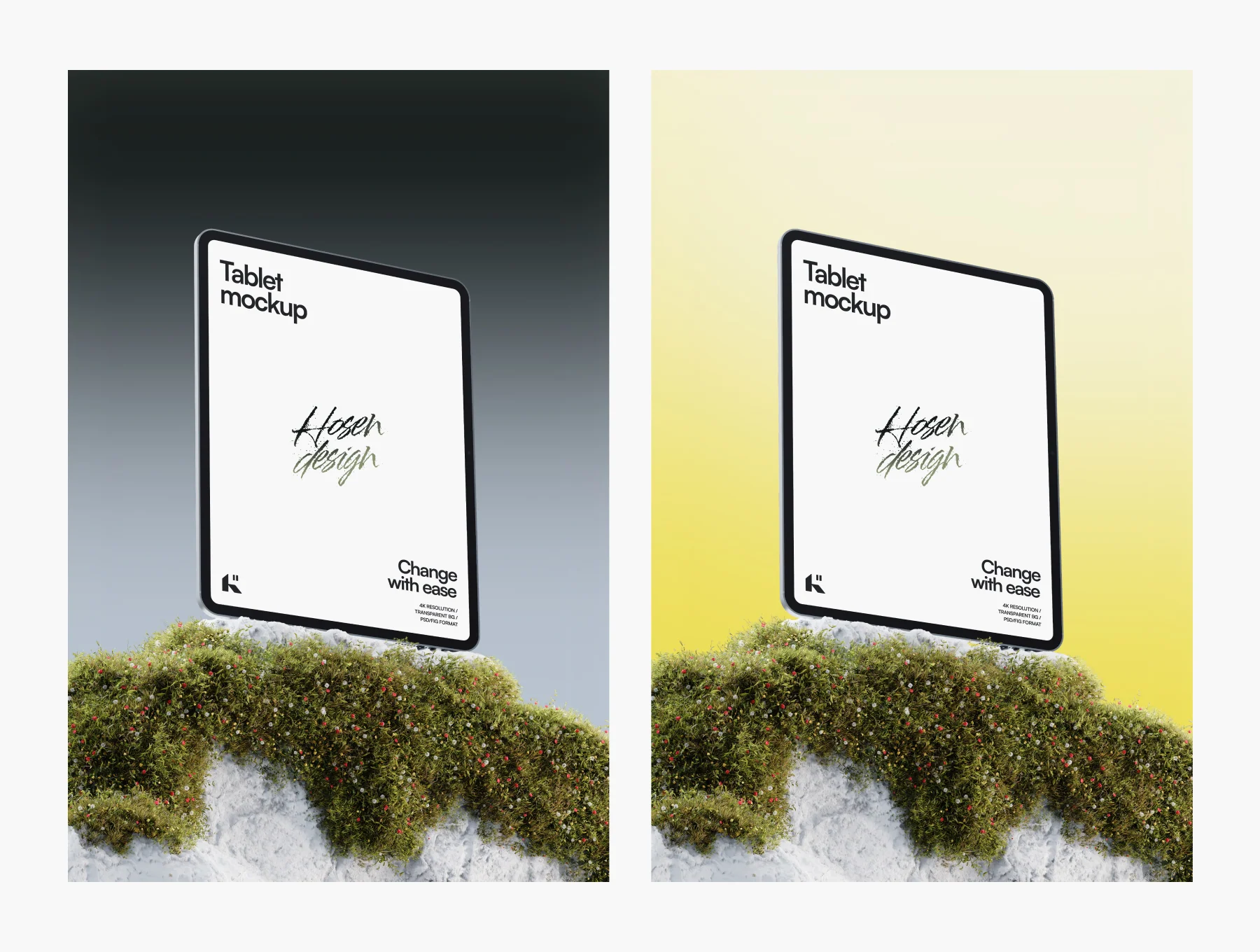 Tablet Mockup — Nature Scene 4