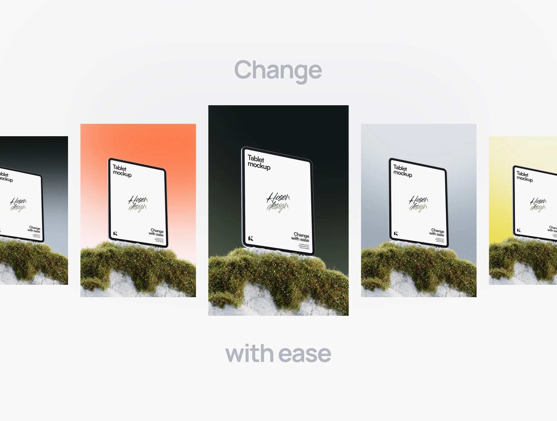 Tablet Mockup — Nature Scene 6